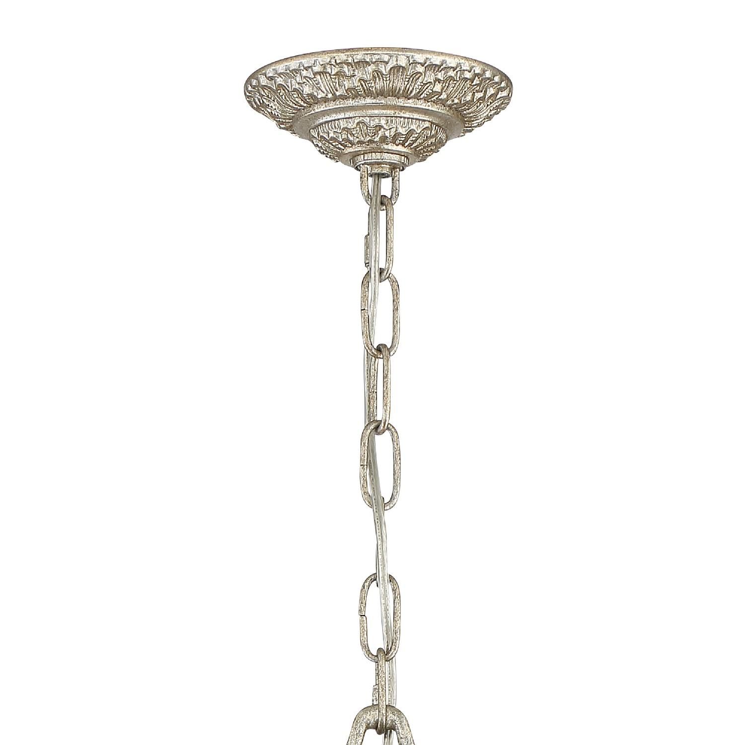 Shown in Olde Silver finish and Clear Hand Cut crystal