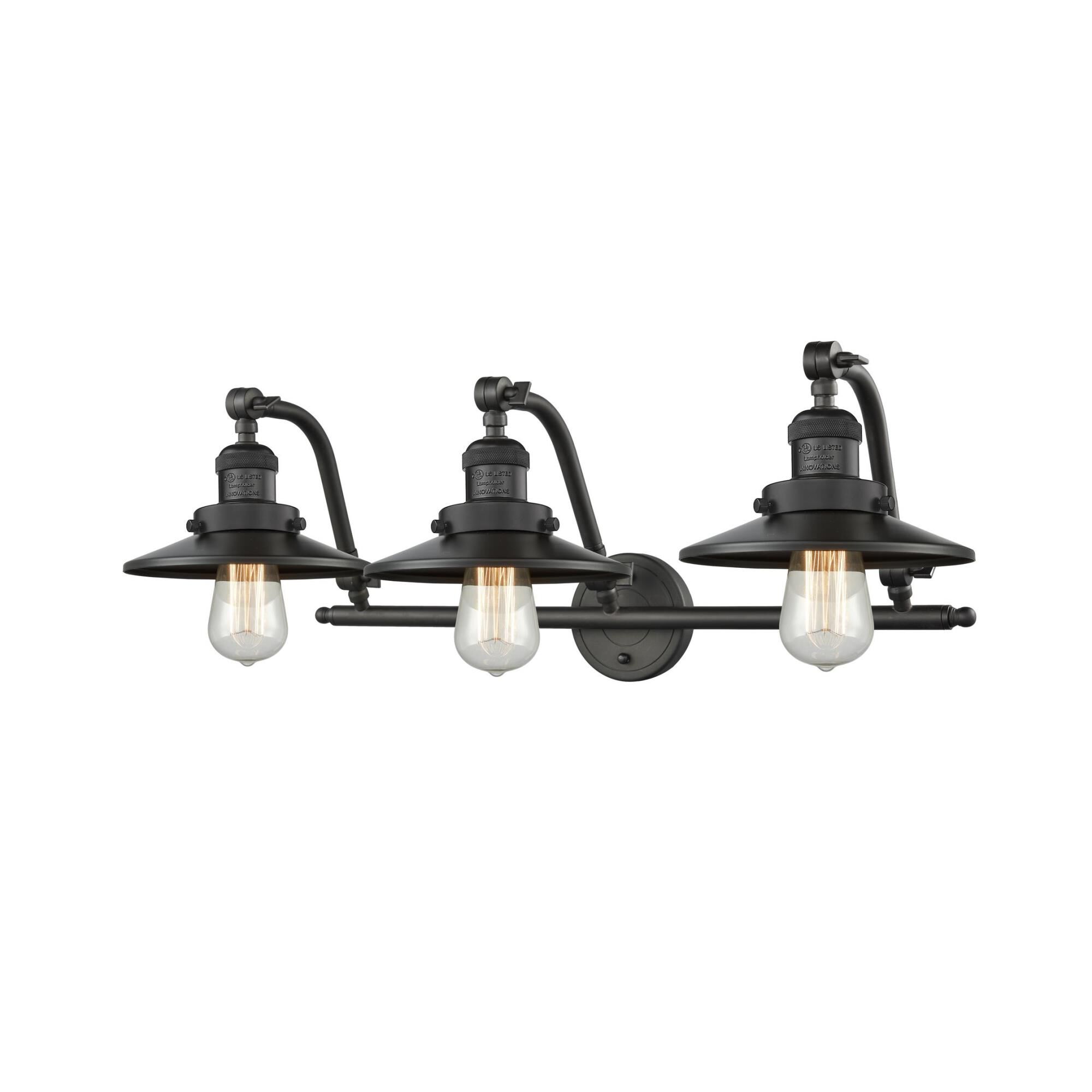 Bruno Marashlian Railroad 28 Inch 3 Light Bath Vanity Light by Innovations Lighting