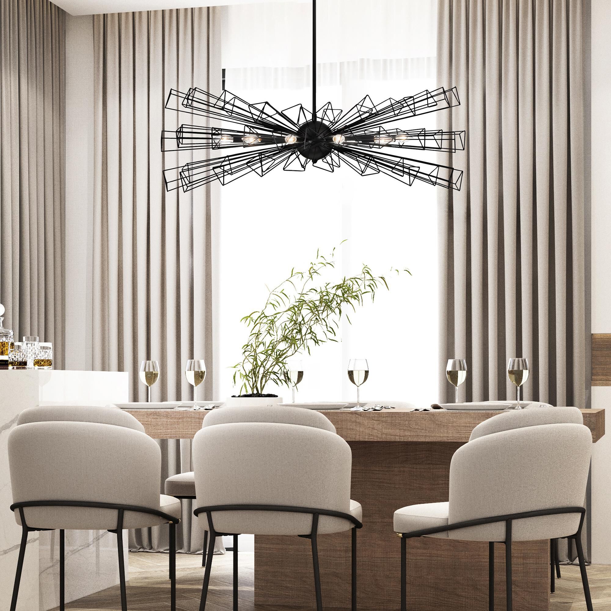 Dendelio Medium Linear Chandelier,
