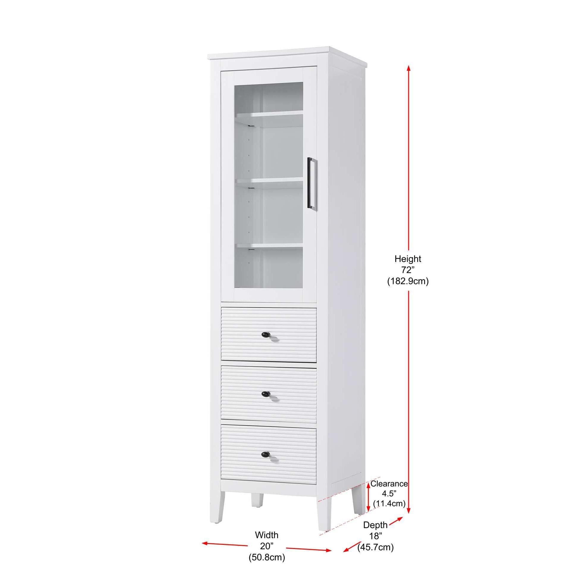 Blakely 72 Inch Storage Cabinet by Elegant Decor