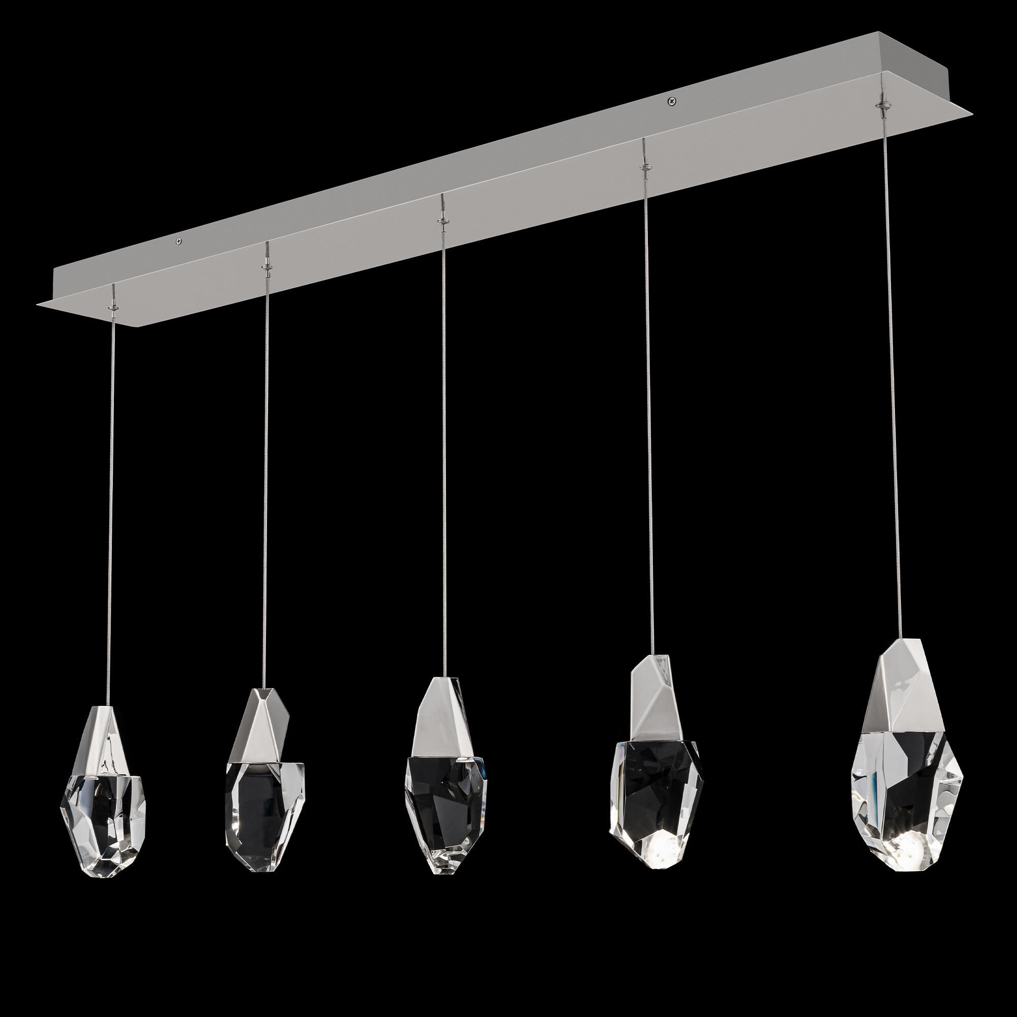 Shown in Polished Nickel finish and Optic Crystal crystal