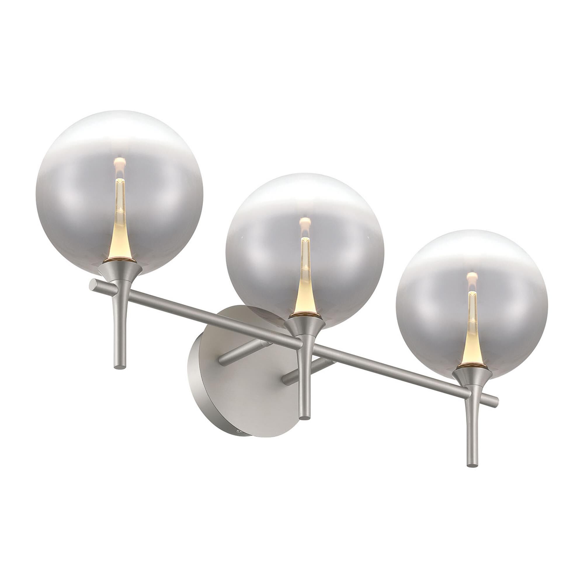 Shown in Nickel finish and Smoked glass