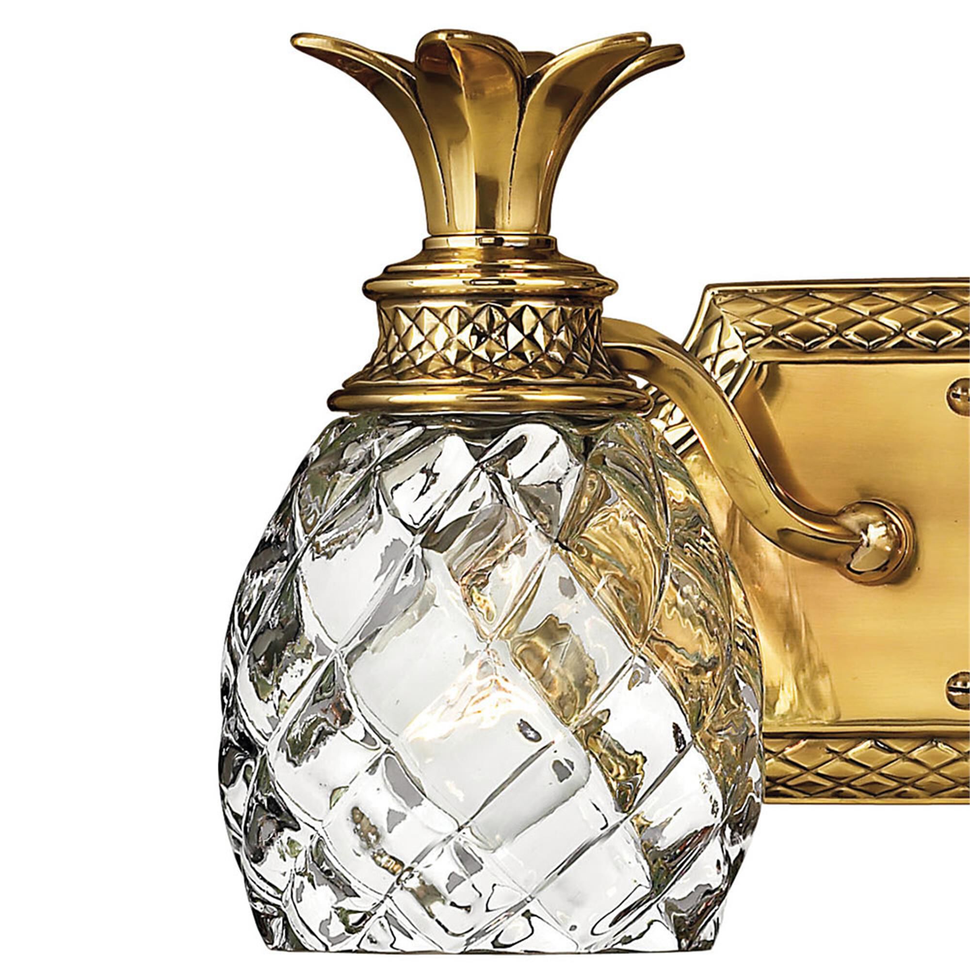 Plantation 13 Inch 2 Light Bath Vanity Light,