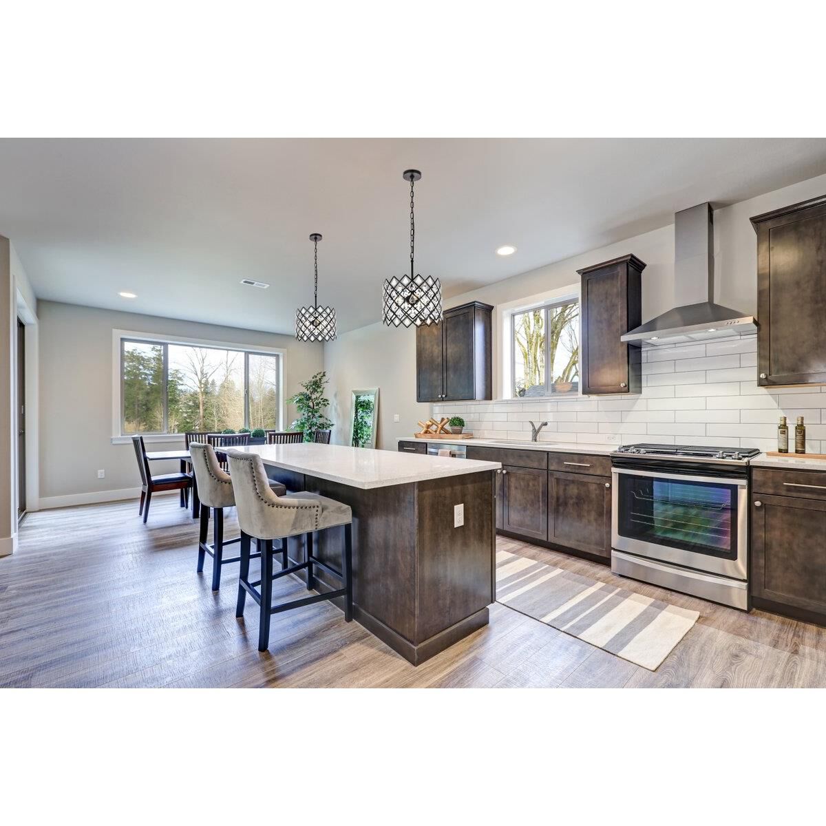 Lyla 13 Inch Large Pendant by Elegant Lighting