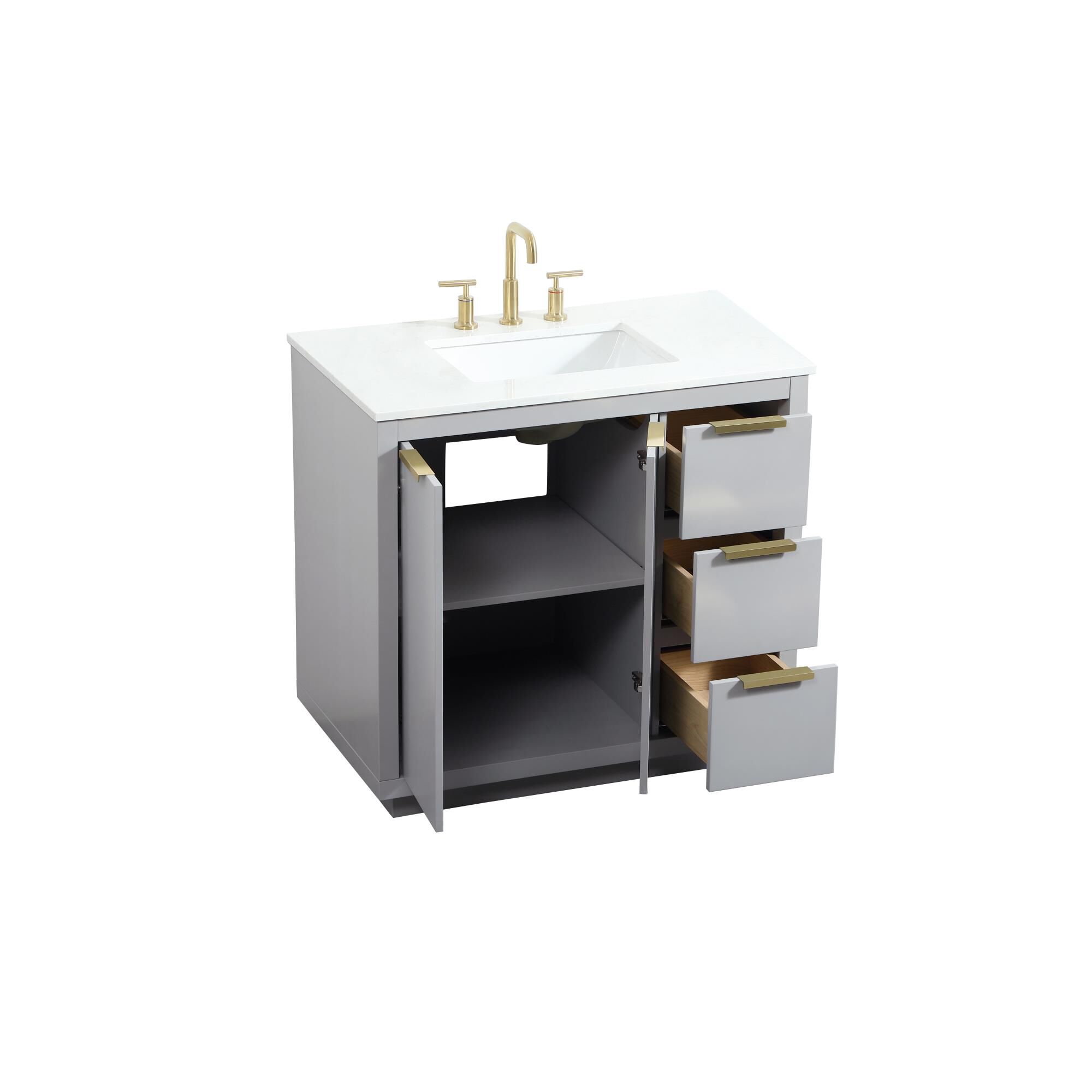 Shown in Grey finish