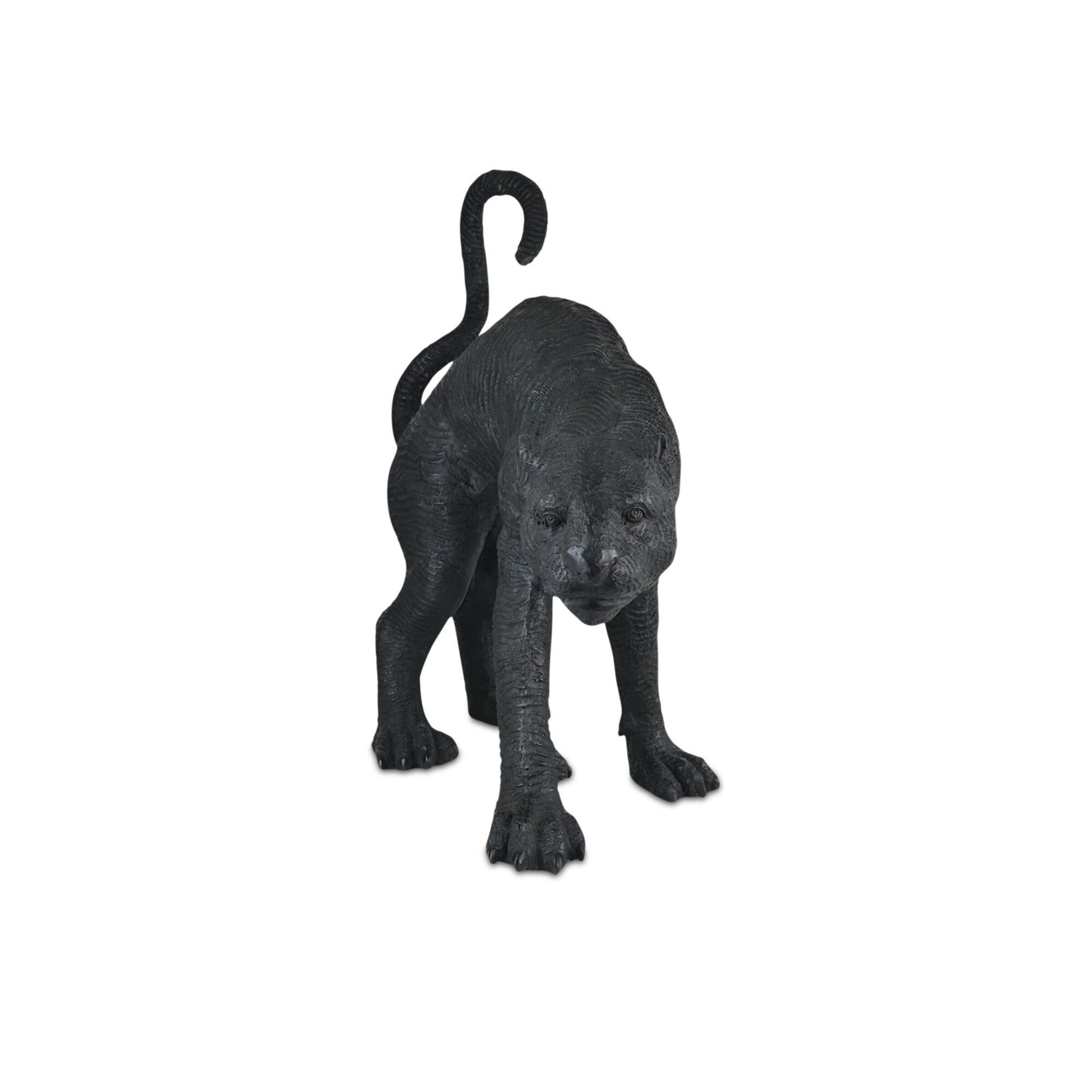 Standing Black Panther Sculpture,
