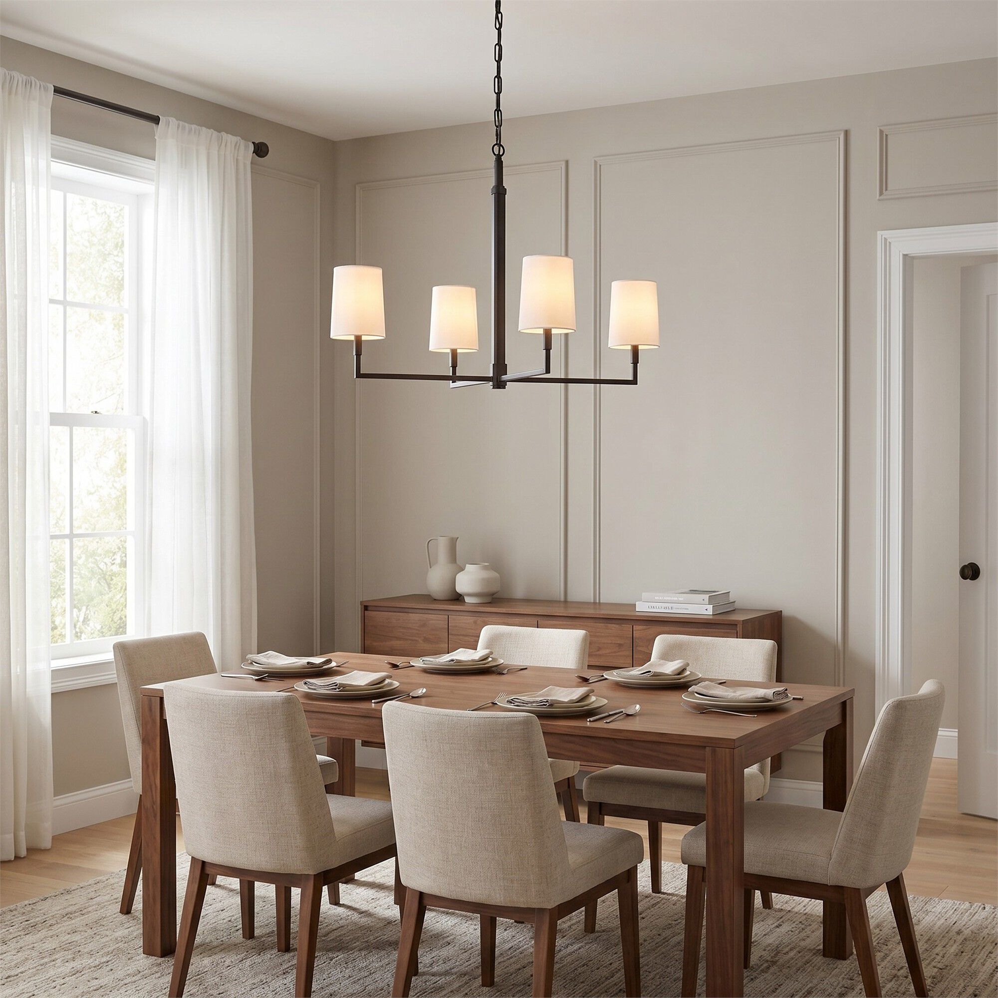 Thomas O'Brien Danica 36 Inch Chandelier,