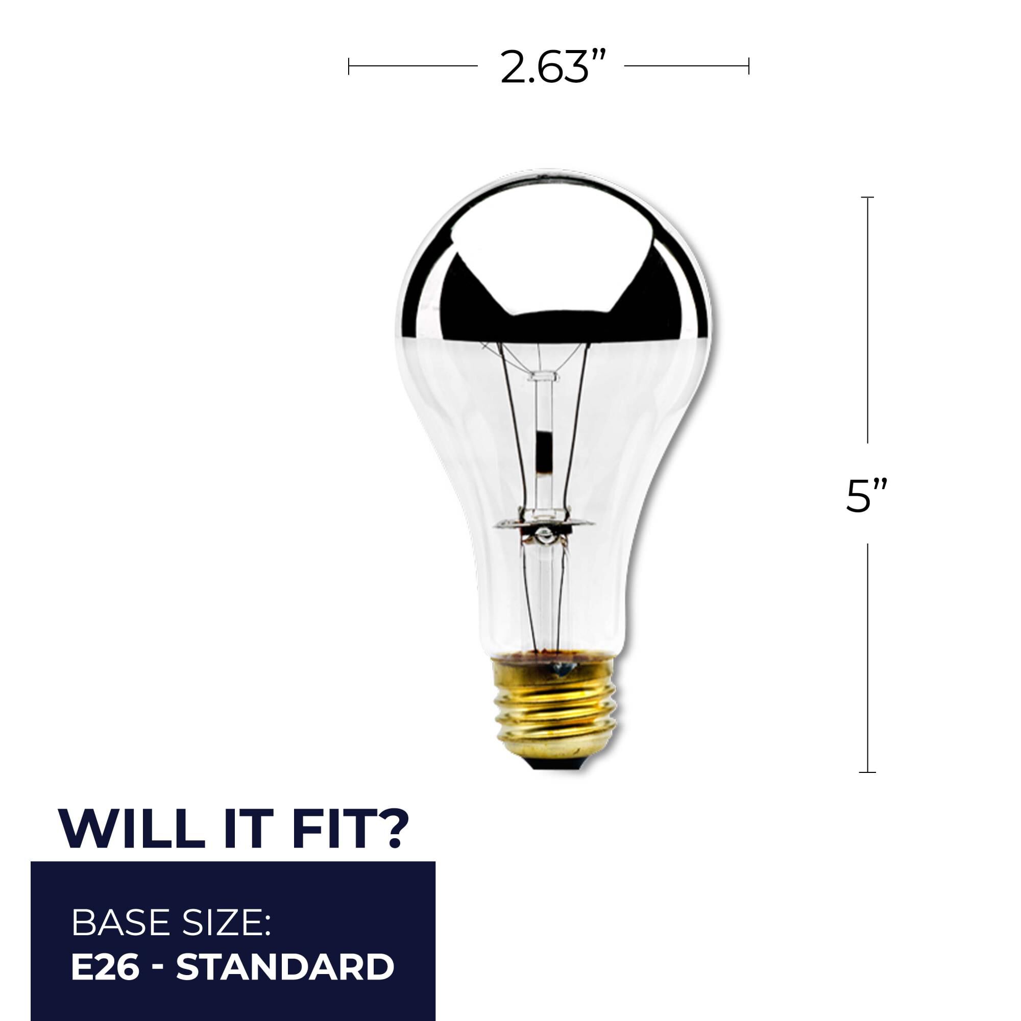 100 Watt 2700K A21 Incandescent Light Bulb,