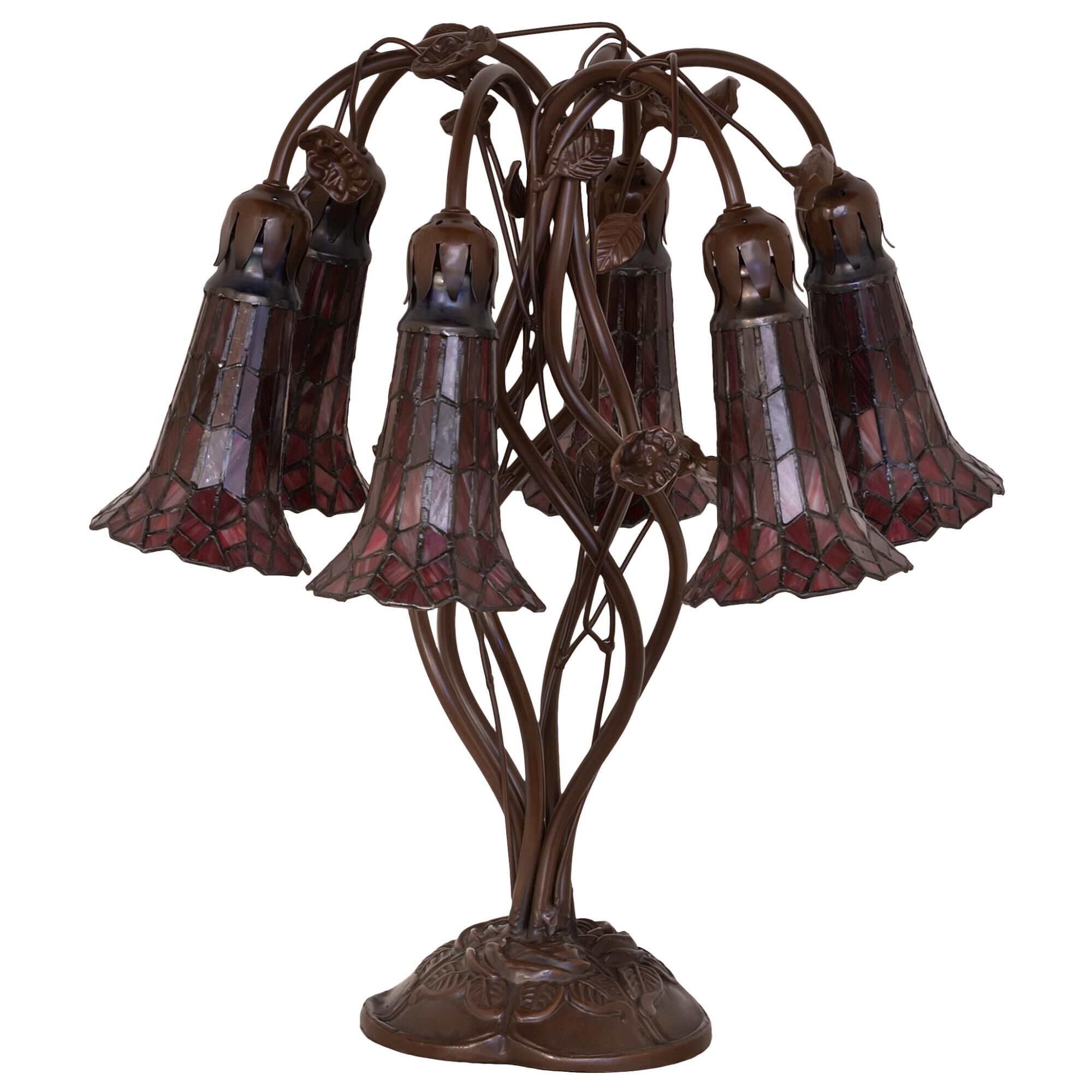 Shown in Mahogany Bronze finish and Ruby glass