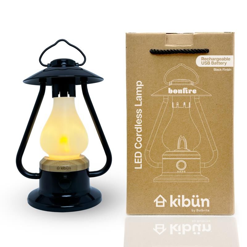 Kibun Bonfire 11 Inch Outdoor Table Lamp by Bulbrite