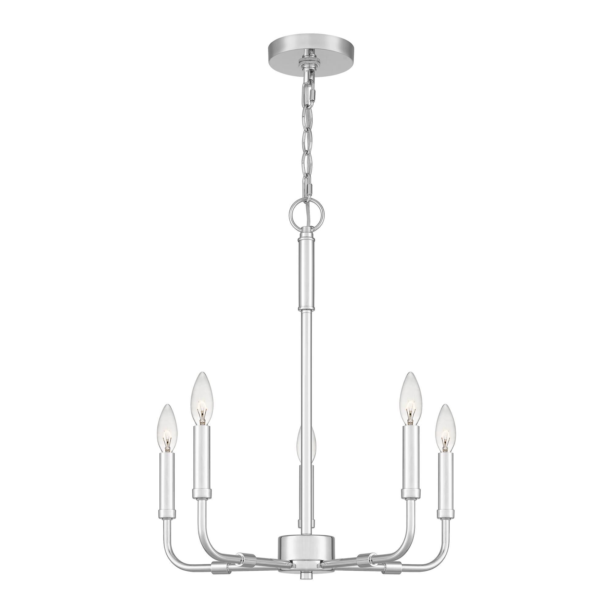Abner 18 Inch 5 Light Mini Chandelier by Quoizel