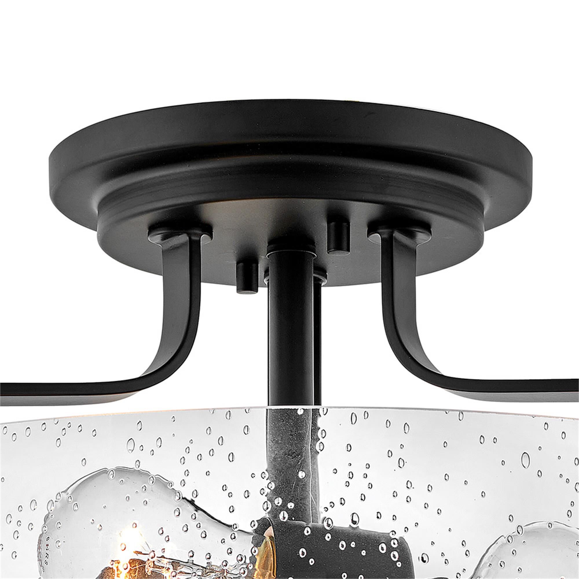 Harper 18 Inch 3 Light Semi Flush Mount,
