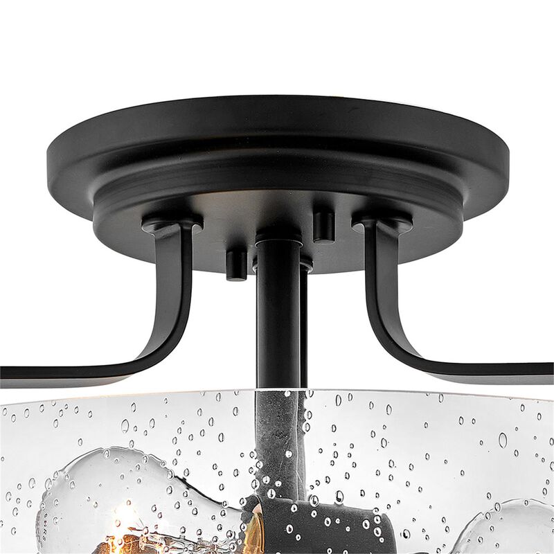 Harper 18 Inch 3 Light Semi Flush Mount by Hinkley