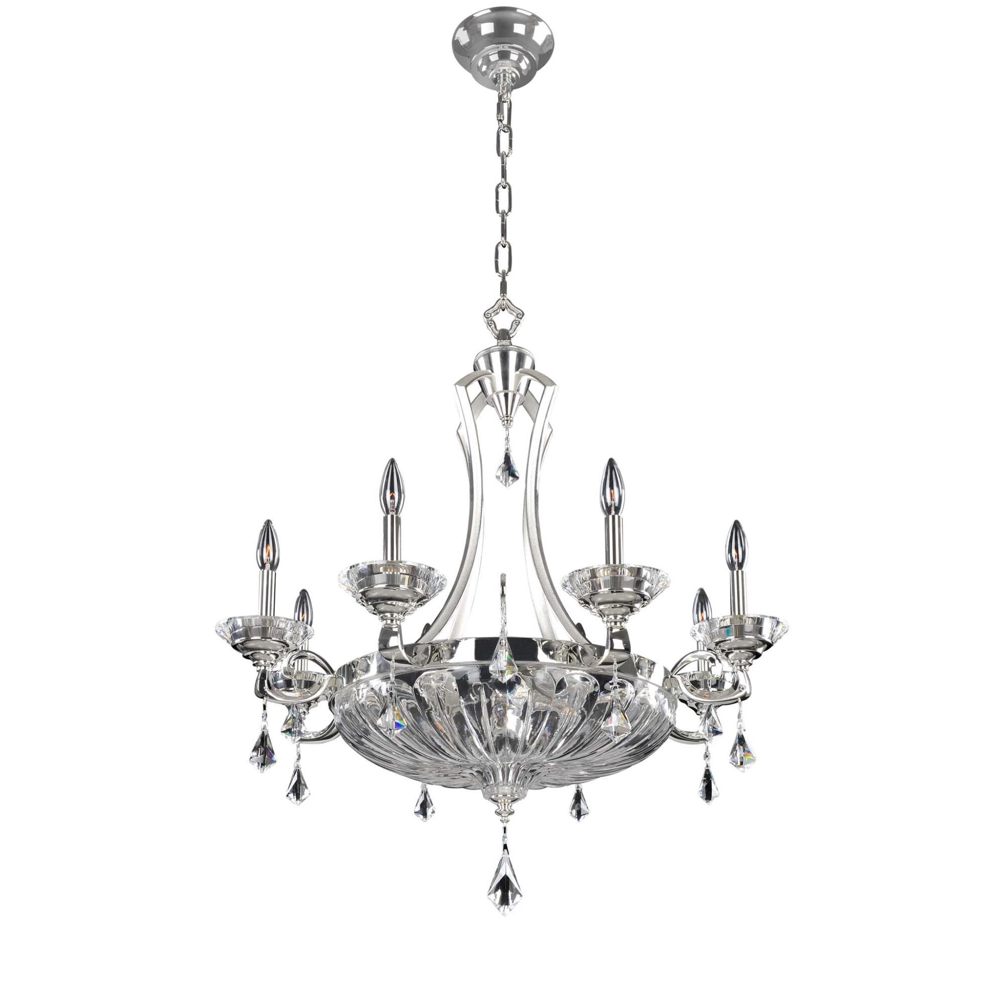 Shown in 2-Tone Silver finish and Firenze Clear crystal