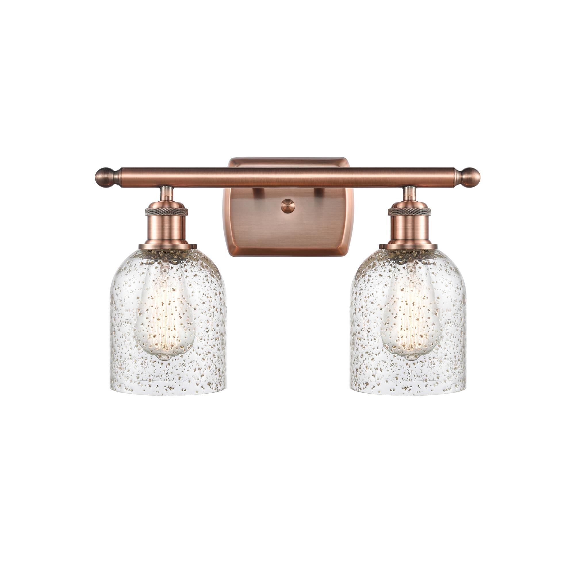 Shown in Antique Copper finish and Bell glass and Glass shade