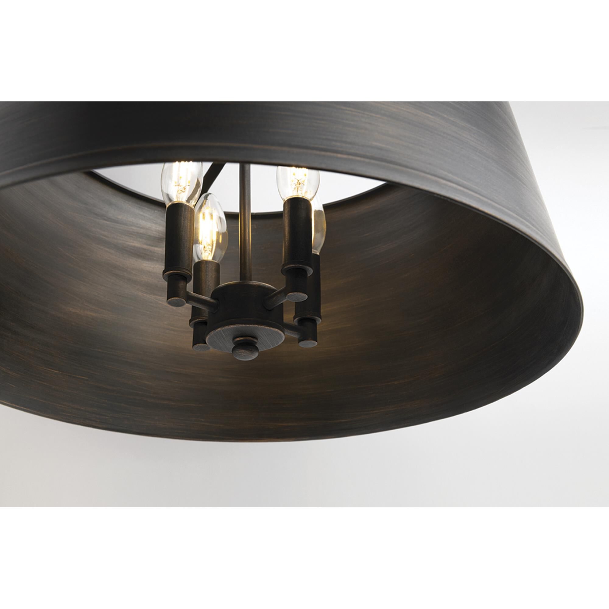 Shown in Pompeii Bronze finish and Pompeii Bronze Iron shade