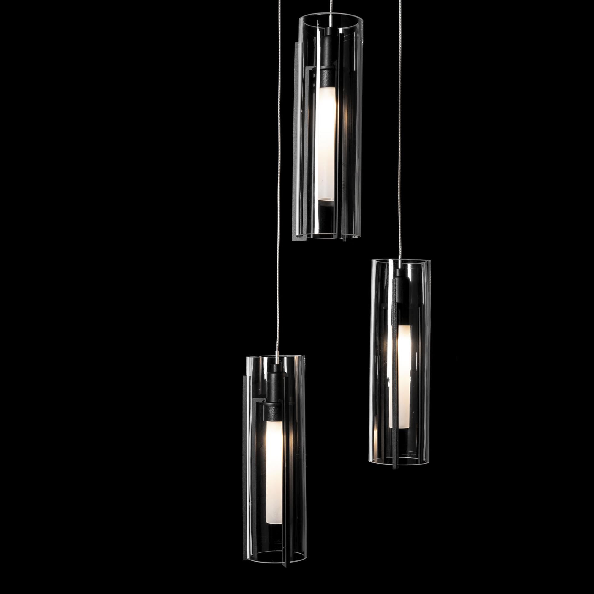 Exos Glass 14 Inch Multi Light Pendant by Hubbardton Forge