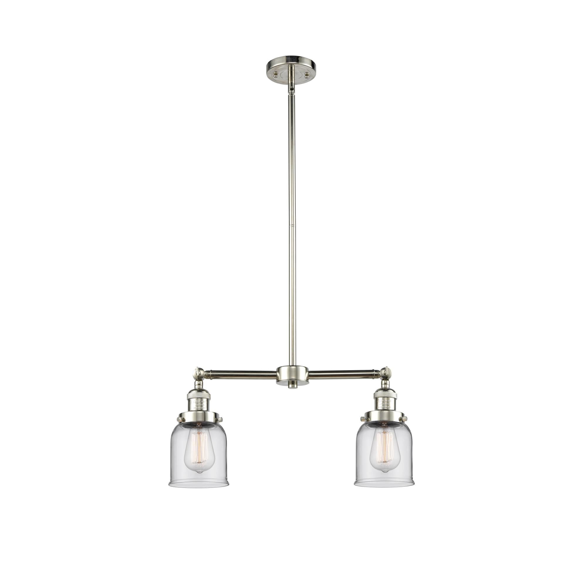 Bruno Marashlian Small Bell 21 Inch 2 Light Mini Chandelier by Innovations Lighting