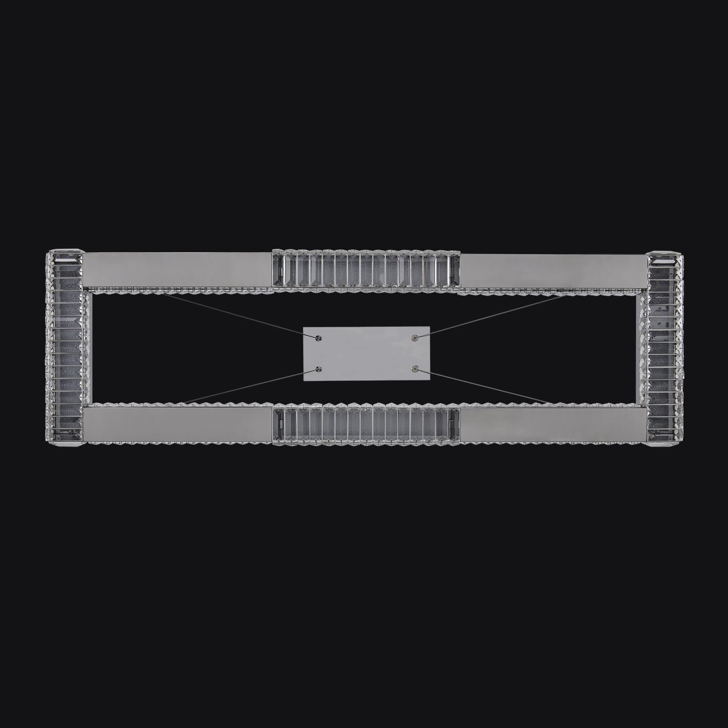 Shown in Polished Chrome finish and Firenze Clear crystal