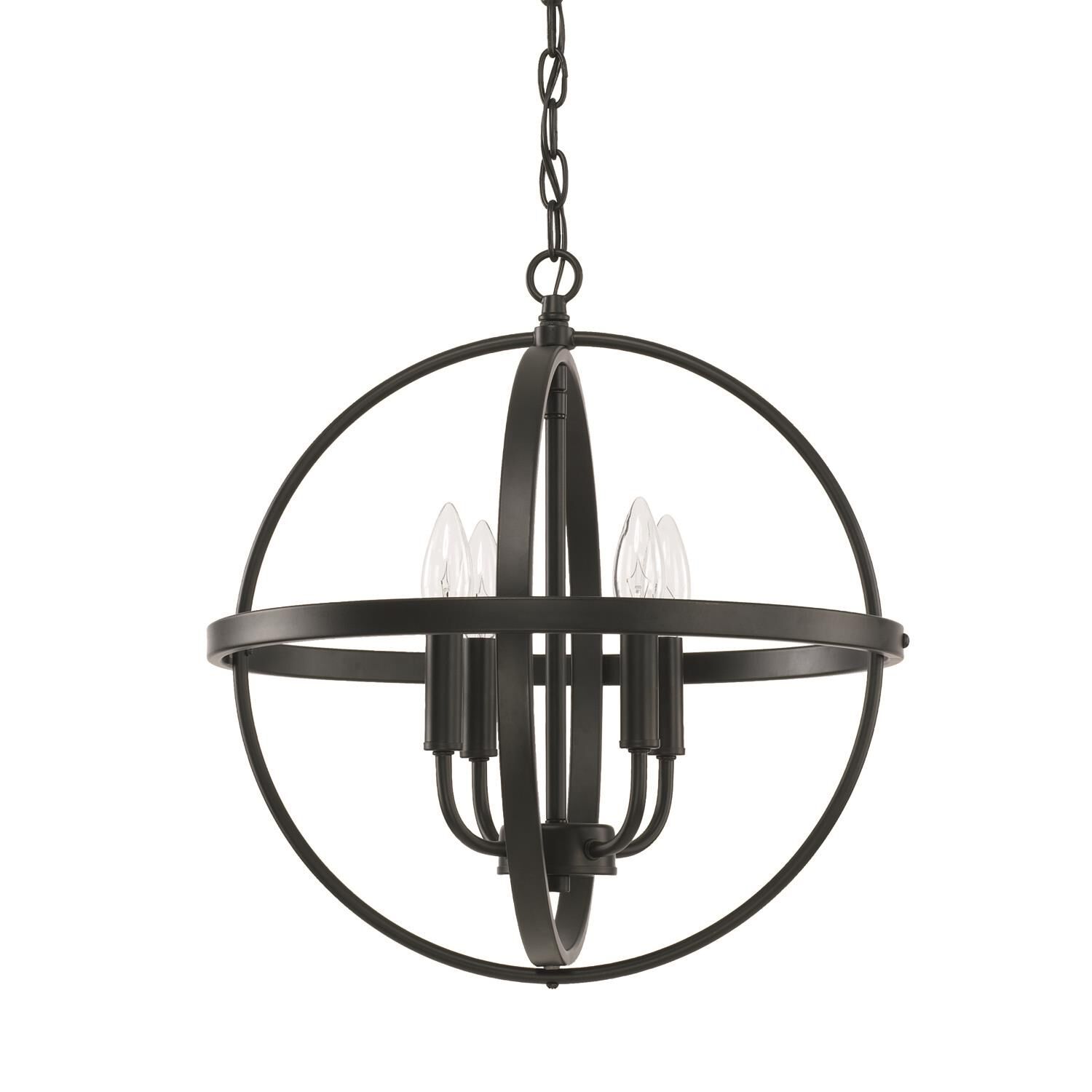 16 Inch 4 Light Mini Chandelier by Homeplace by Capital Lighting Fixture Company