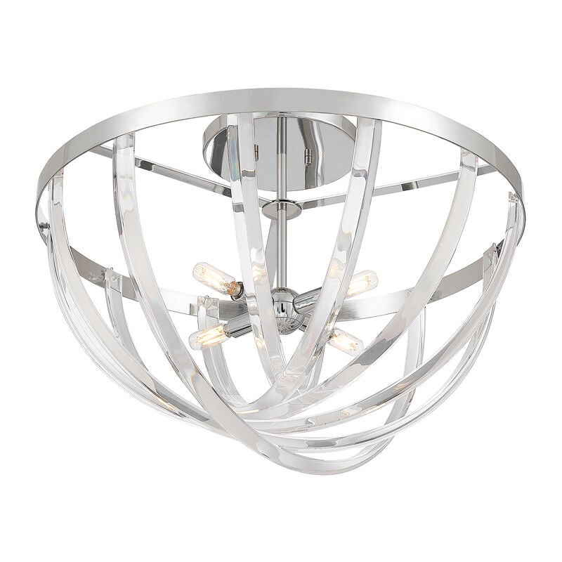 Jennings 24 Inch Semi Flush Mount by Savoy House