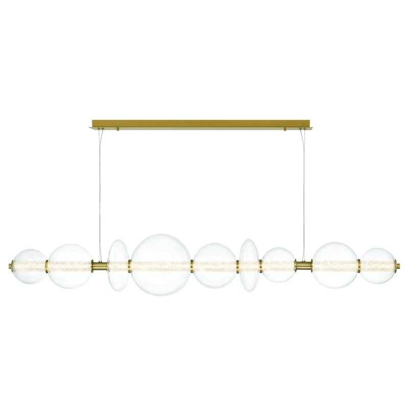 Atomo Large Linear Chandelier by Eurofase Lighting