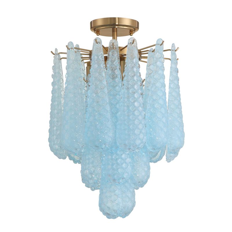 Ollie 14 Inch 4 Light Semi Flush Mount by Crystorama