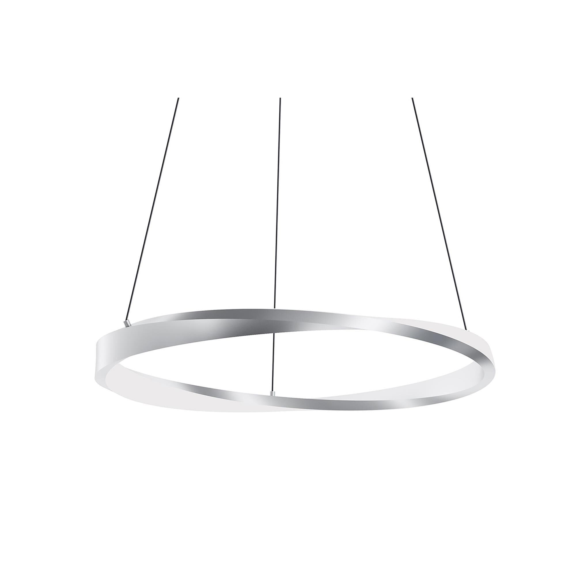 Shown in Satin Nickel finish and White shade