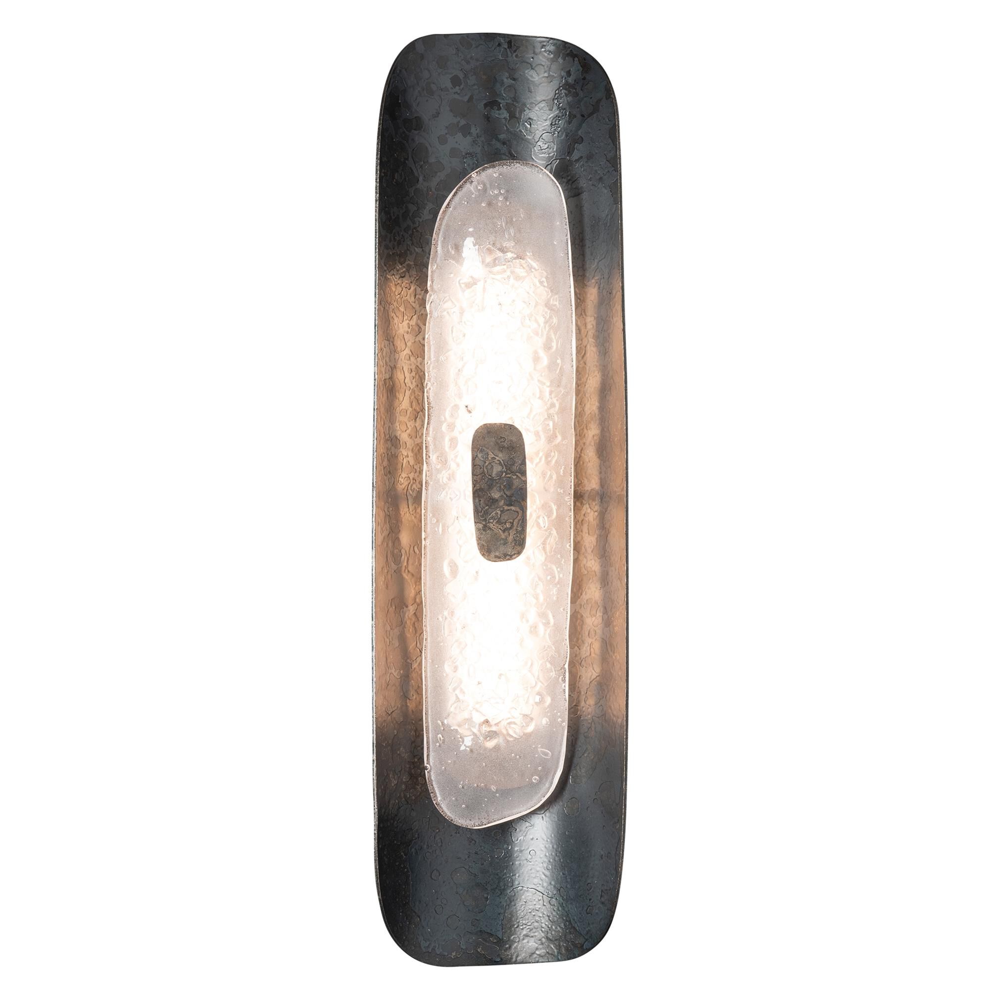 Shown in Black finish and Frosted shade and Clear Steel accent