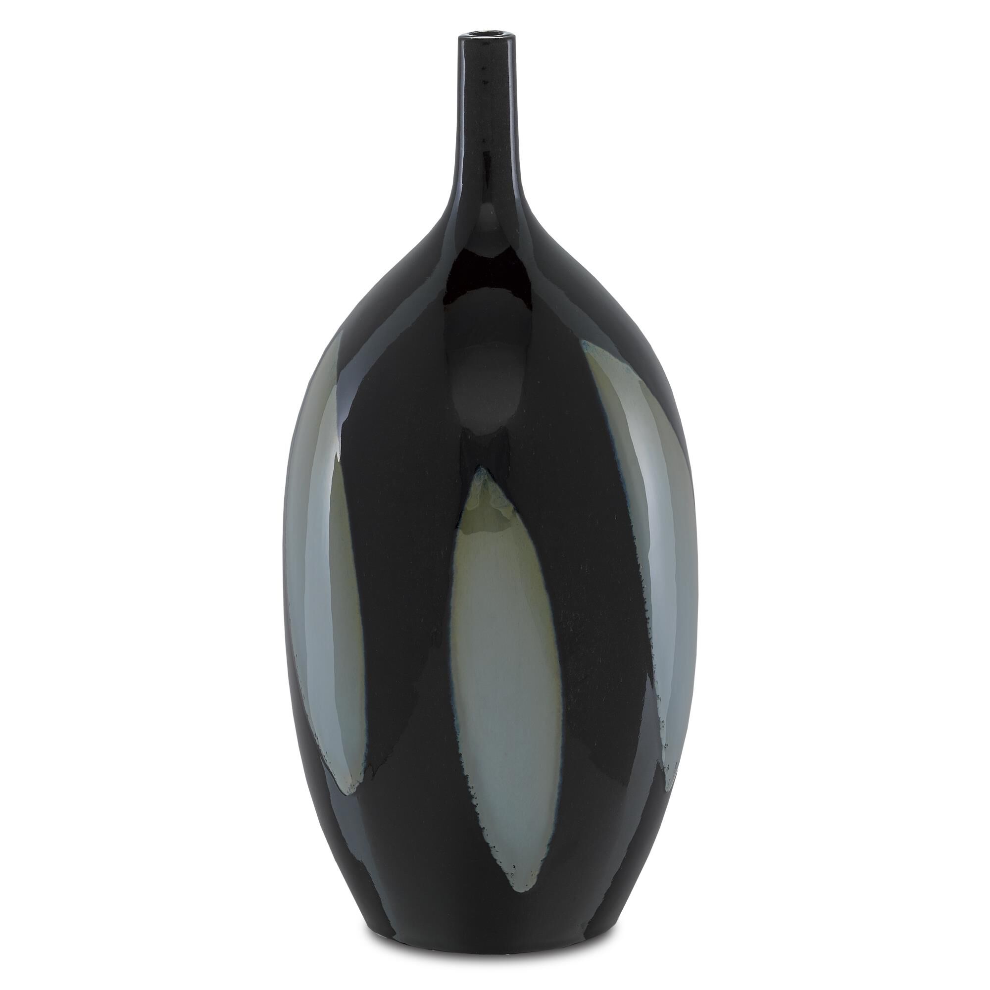 Let Us Twist The Glass Tall Vase Vase-Urn by Currey and Company