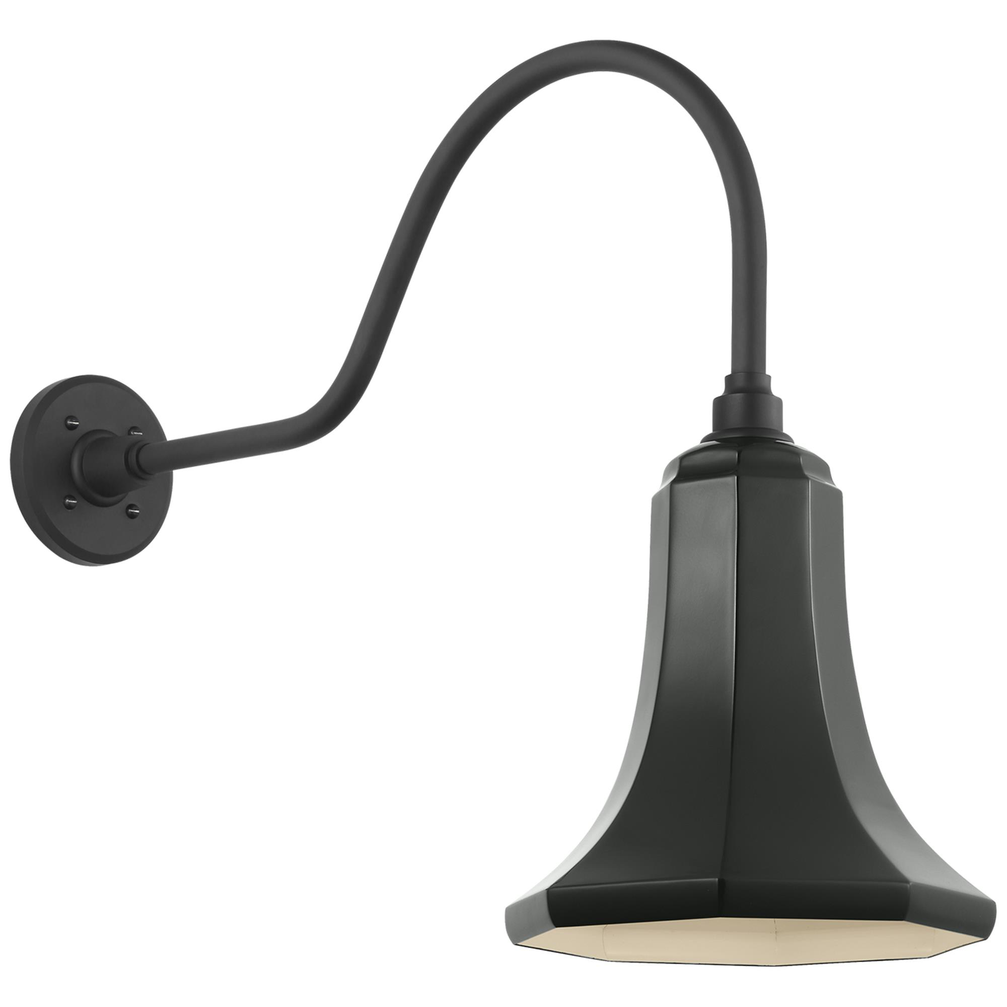 Shown in Matte Black finish and Green shade