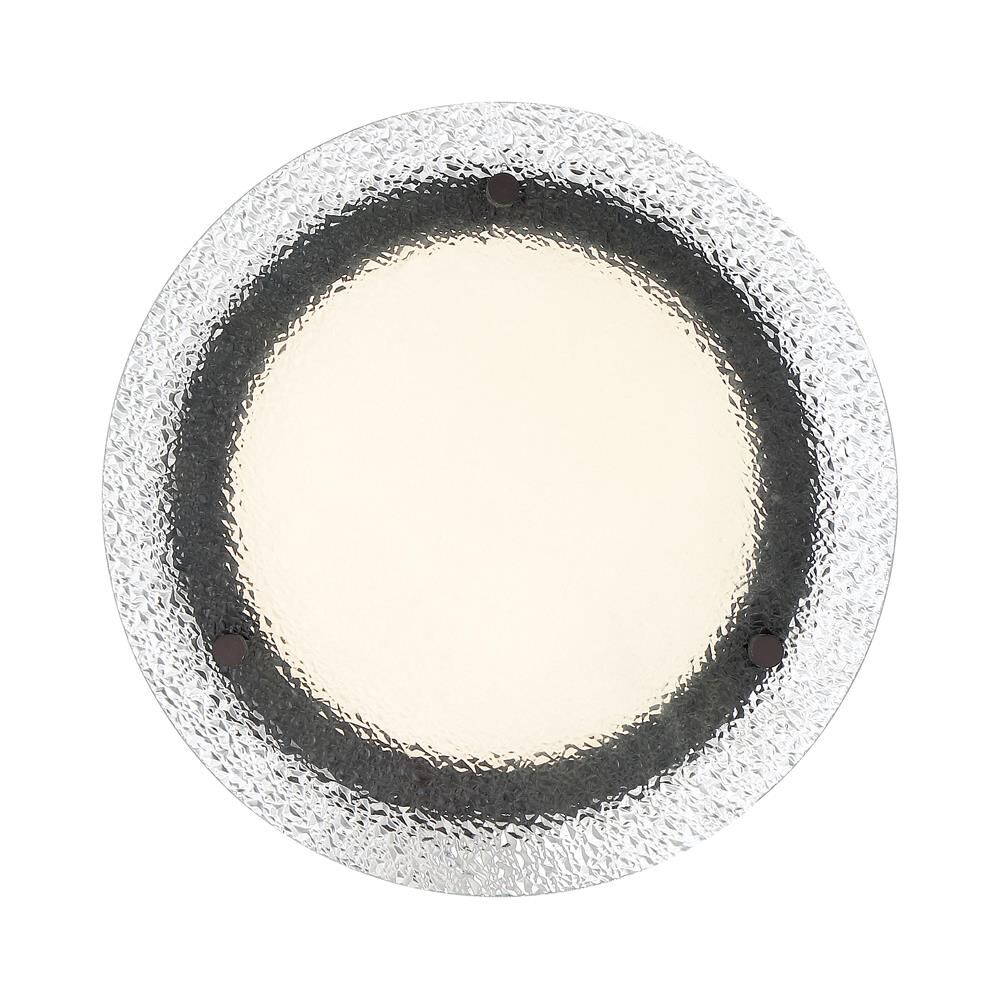 Shown in Satin Bronze finish and Textured Architectural glass and Textured Architectural Glass shade