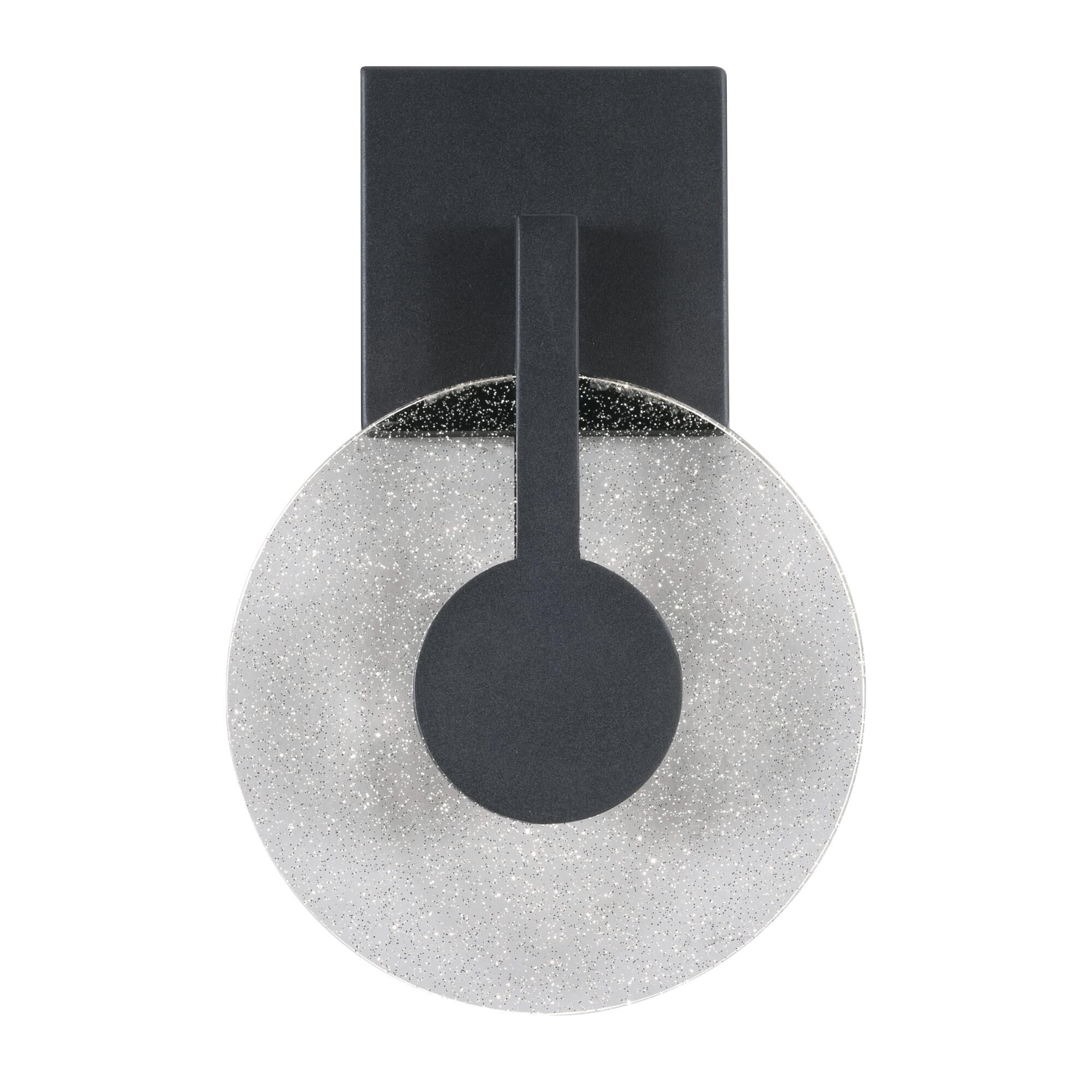 Shown in Black finish and Clear glass