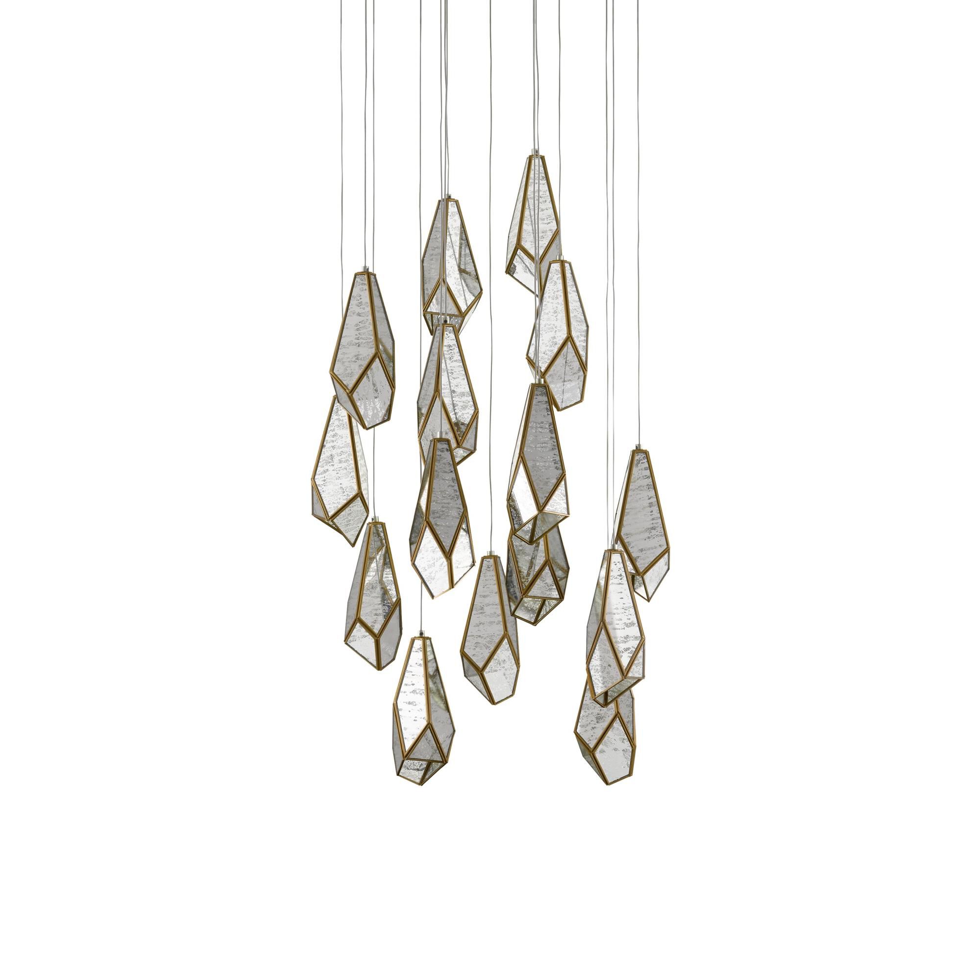 Glace 15 Light LED Multi Light Pendant by Currey and Company