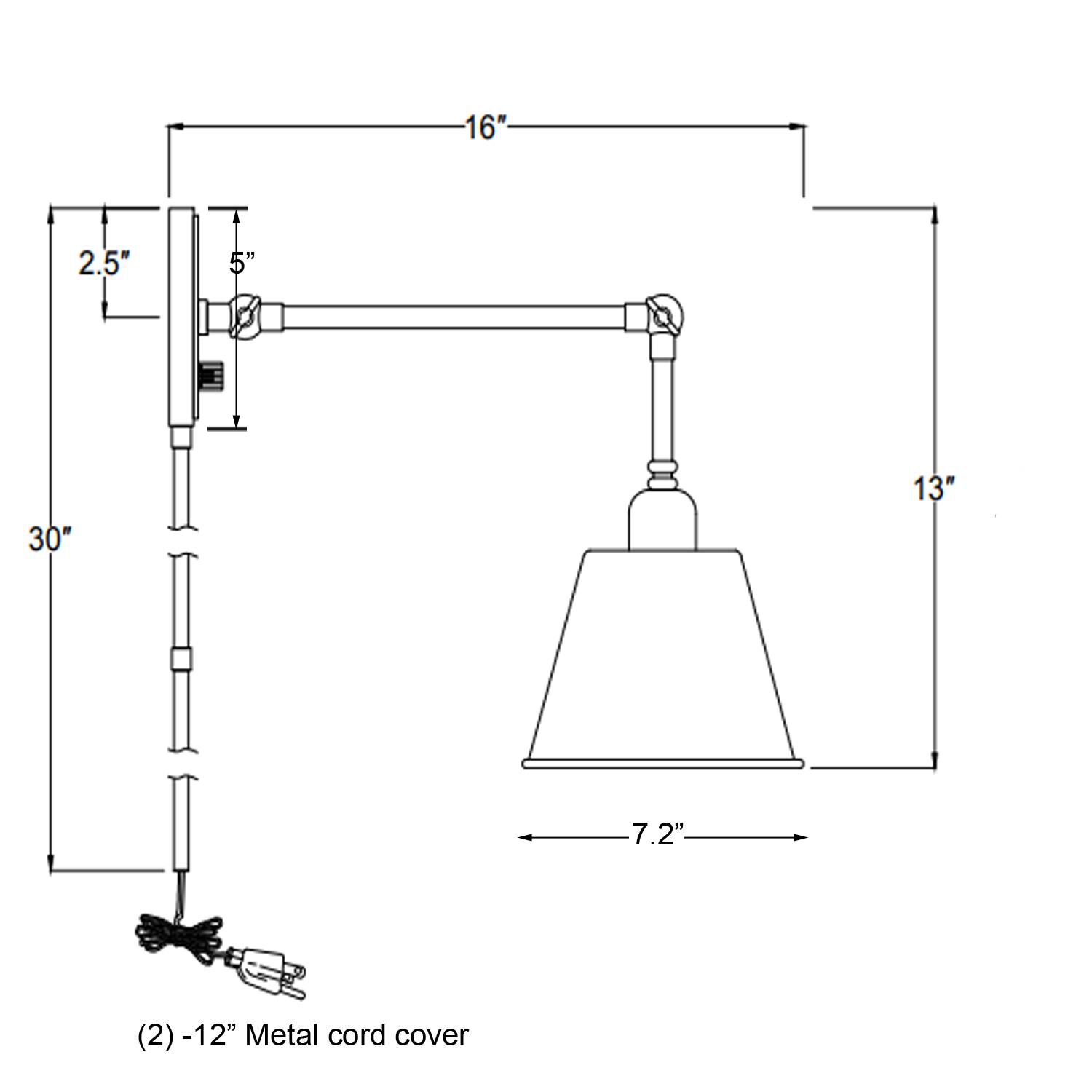 Shown in Aged Brass finish and Steel glass and Steel shade