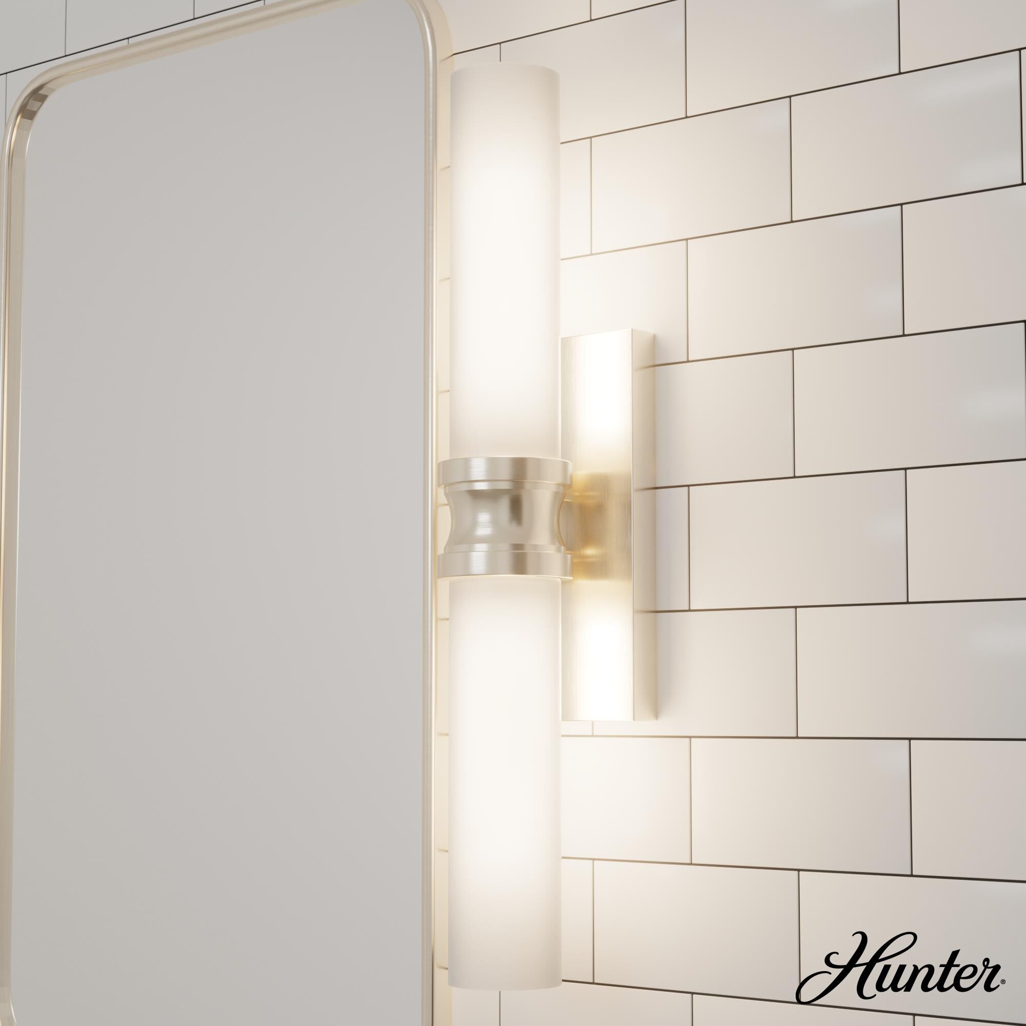 Lenlock 22 Inch 2 Light Bath Vanity Light by Hunter Fan