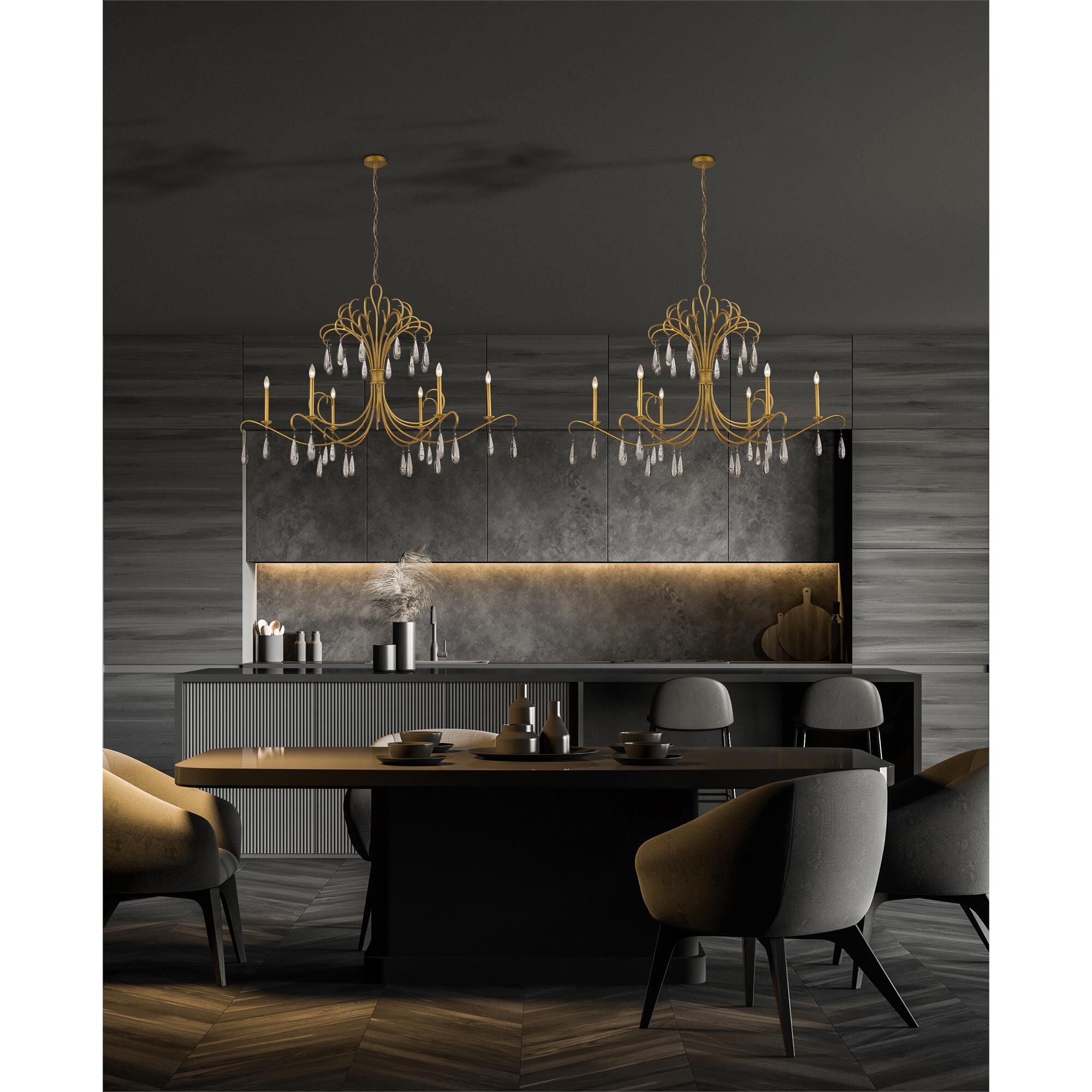 Amara 58 Inch 6 Light Chandelier by Z-Lite