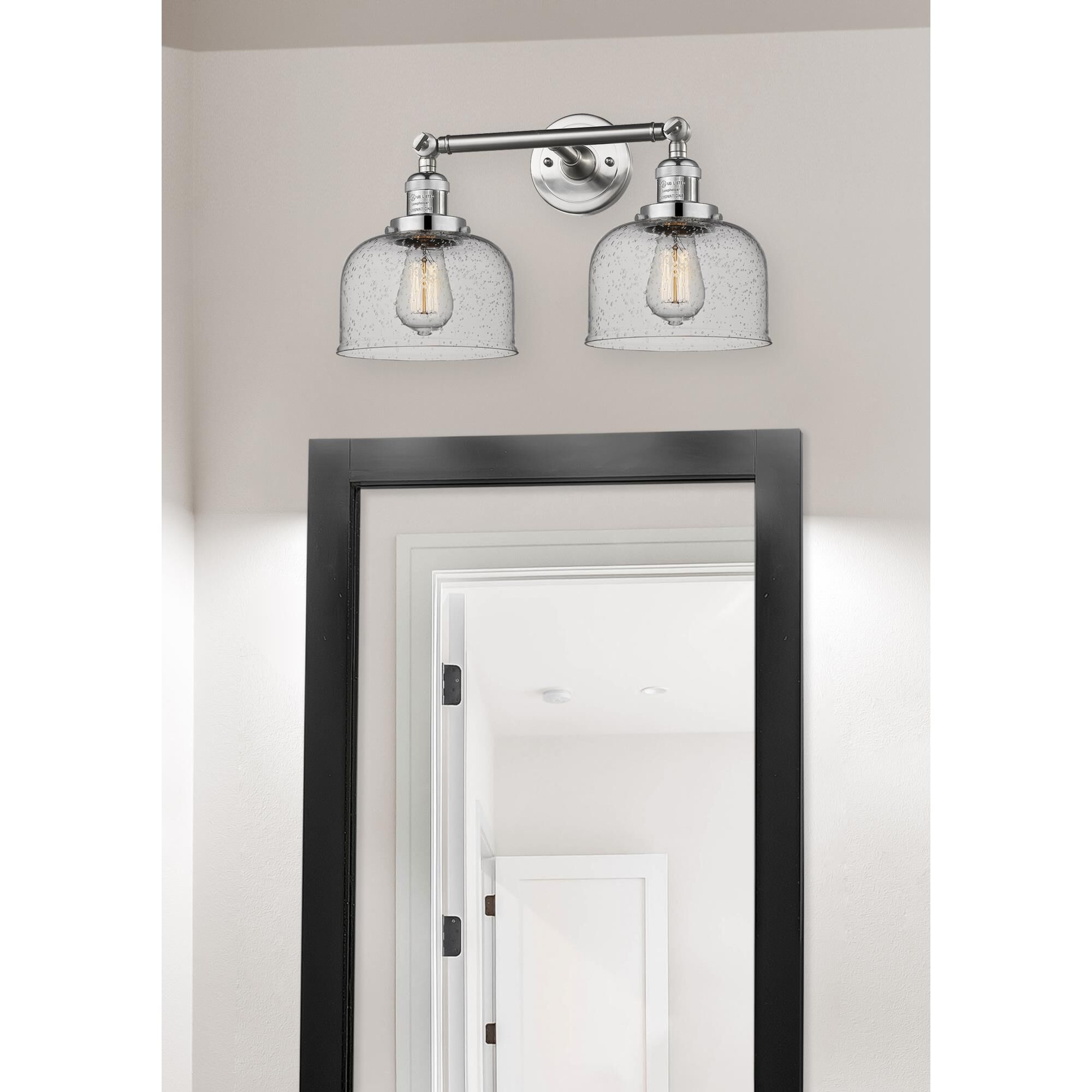 Bruno Marashlian Large Bell 19 Inch 2 Light Bath Vanity Light by Innovations Lighting