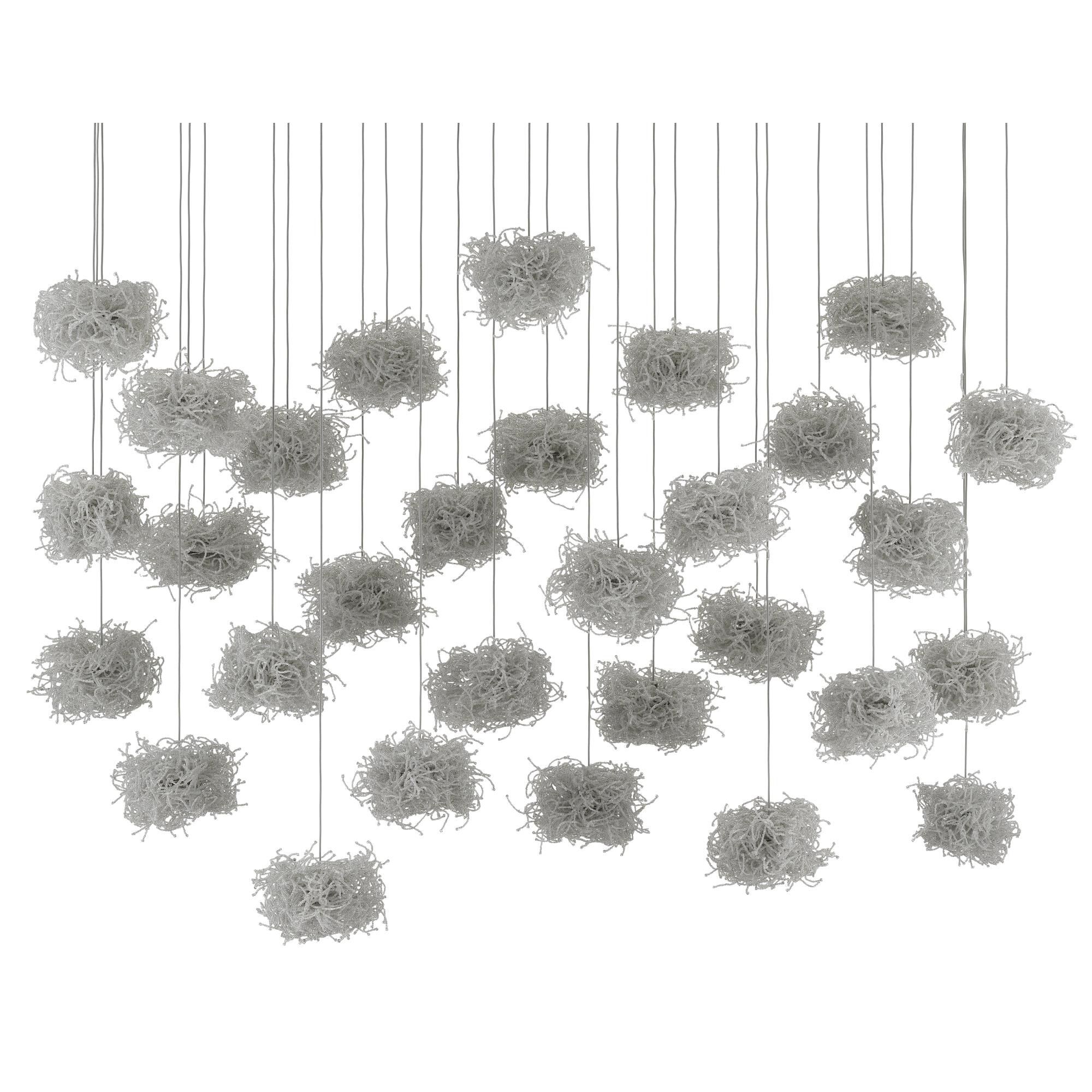 Birds Nest 54 Inch 30 Light LED Multi Light Pendant by Currey and Company