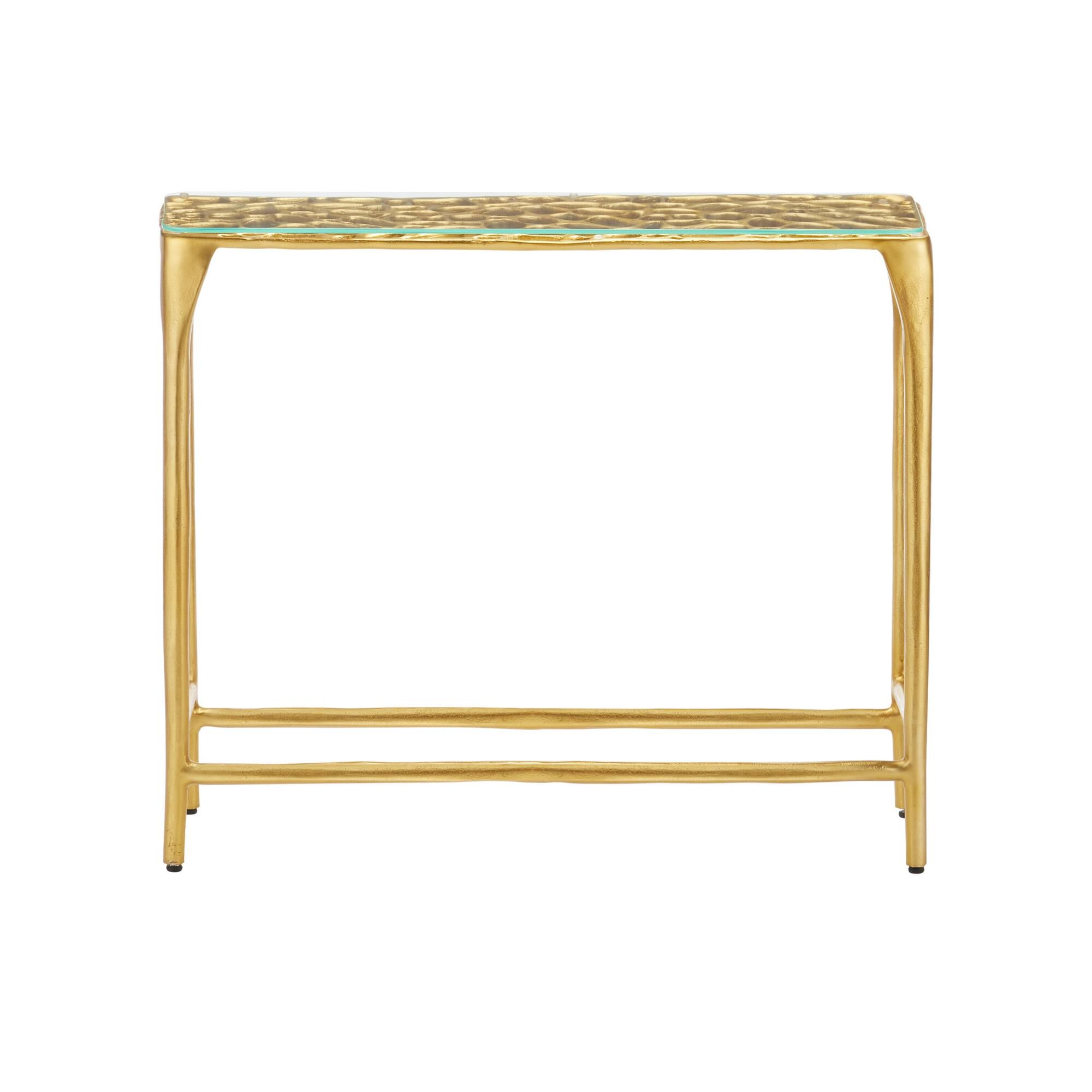 Marjorie Skouras Honeycomb Console Table by Currey and Company
