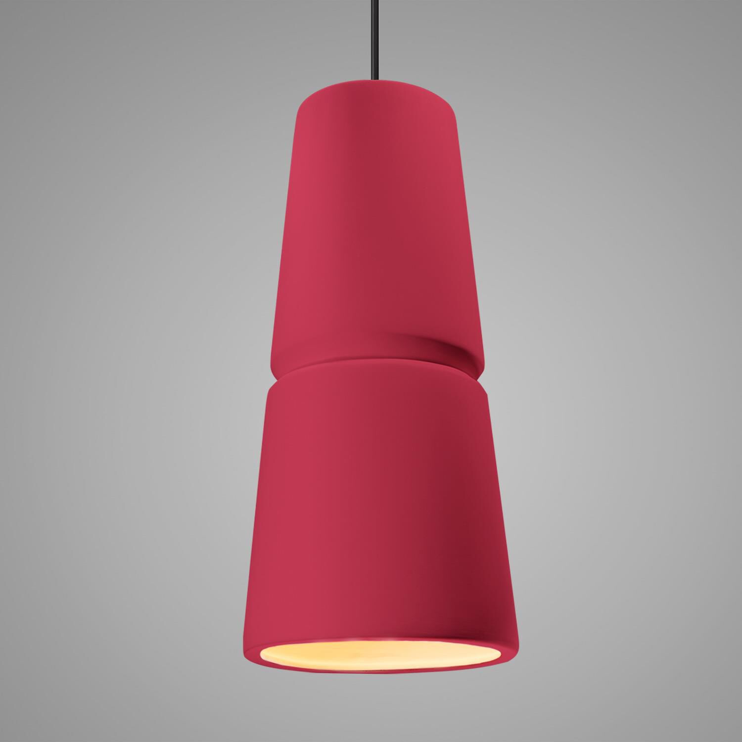 Shown in Polished Chrome finish and Cerise Ceramic shade