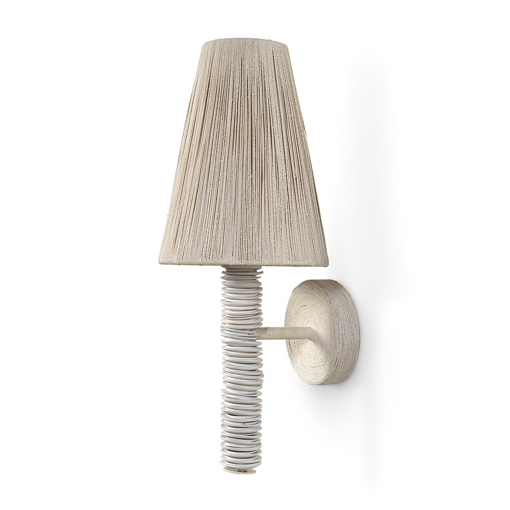 Shown in White Wash finish and Abaca Rope  shade