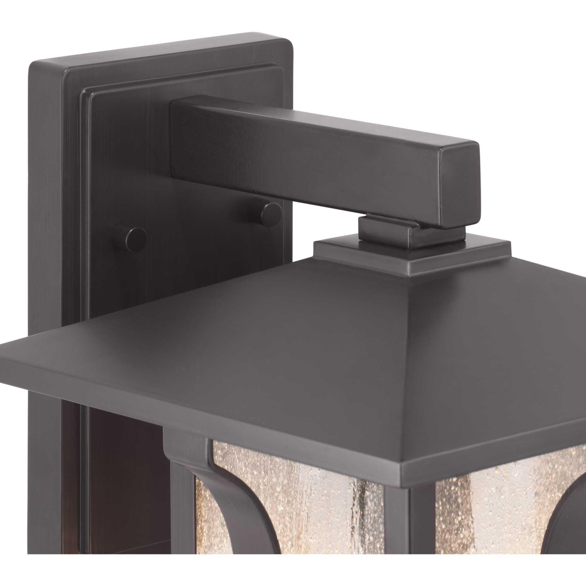 Shown in Antique Bronze finish and Clear Seeded glass