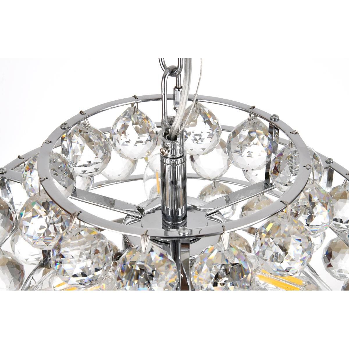 Shown in Chrome finish and Royal Cut Clear crystal