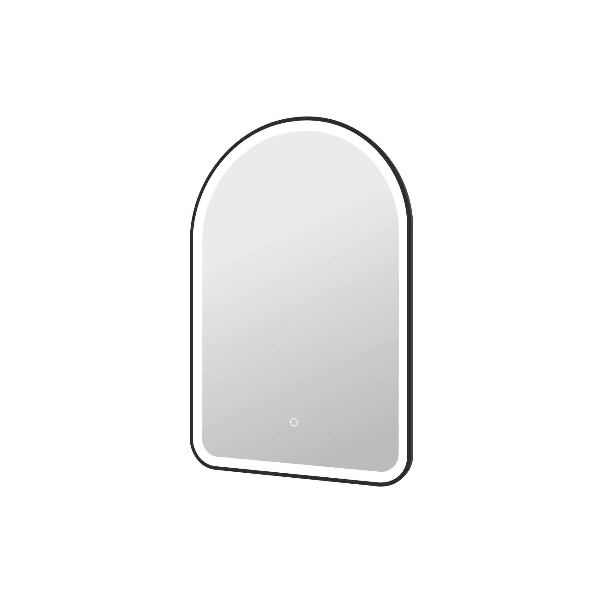 Harmoni 36 Inch Arched LED Lighted Mirror by Elegant Decor