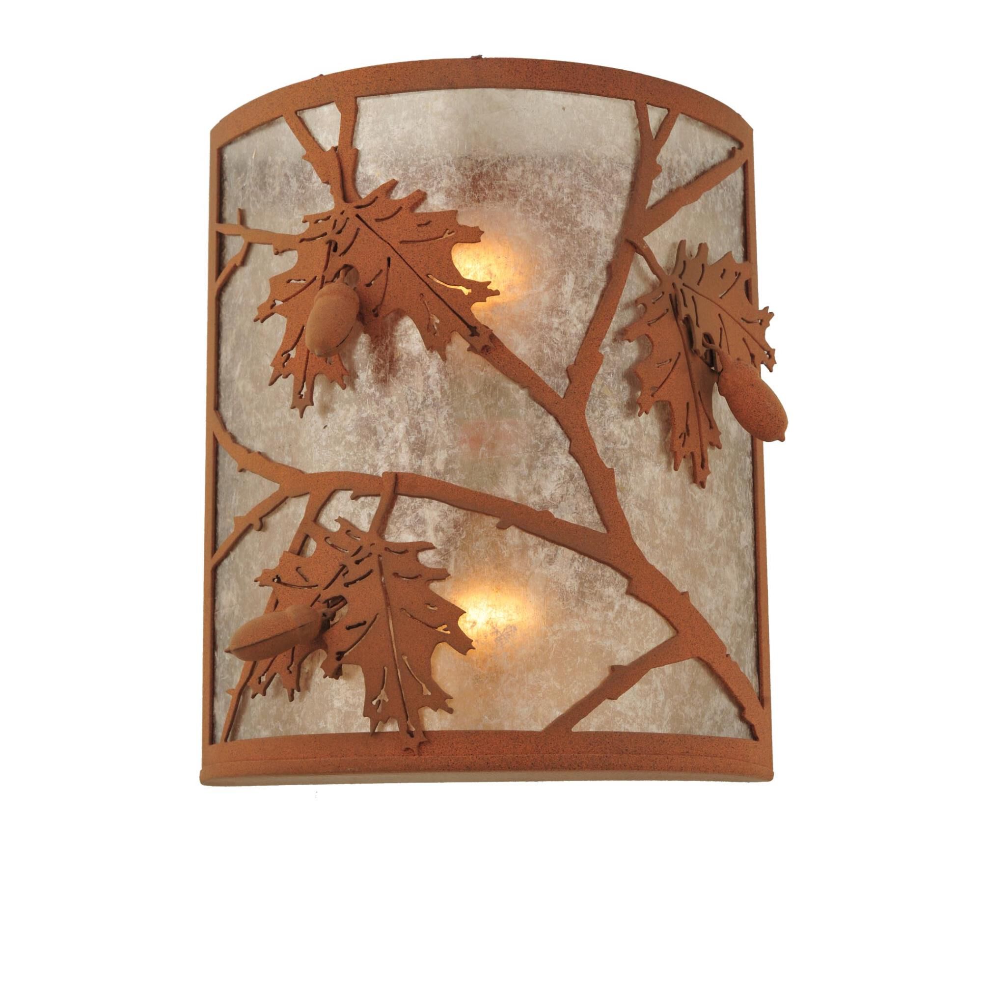 Oak Leaf And Acorn 12 Inch Wall Sconce by Meyda Lighting