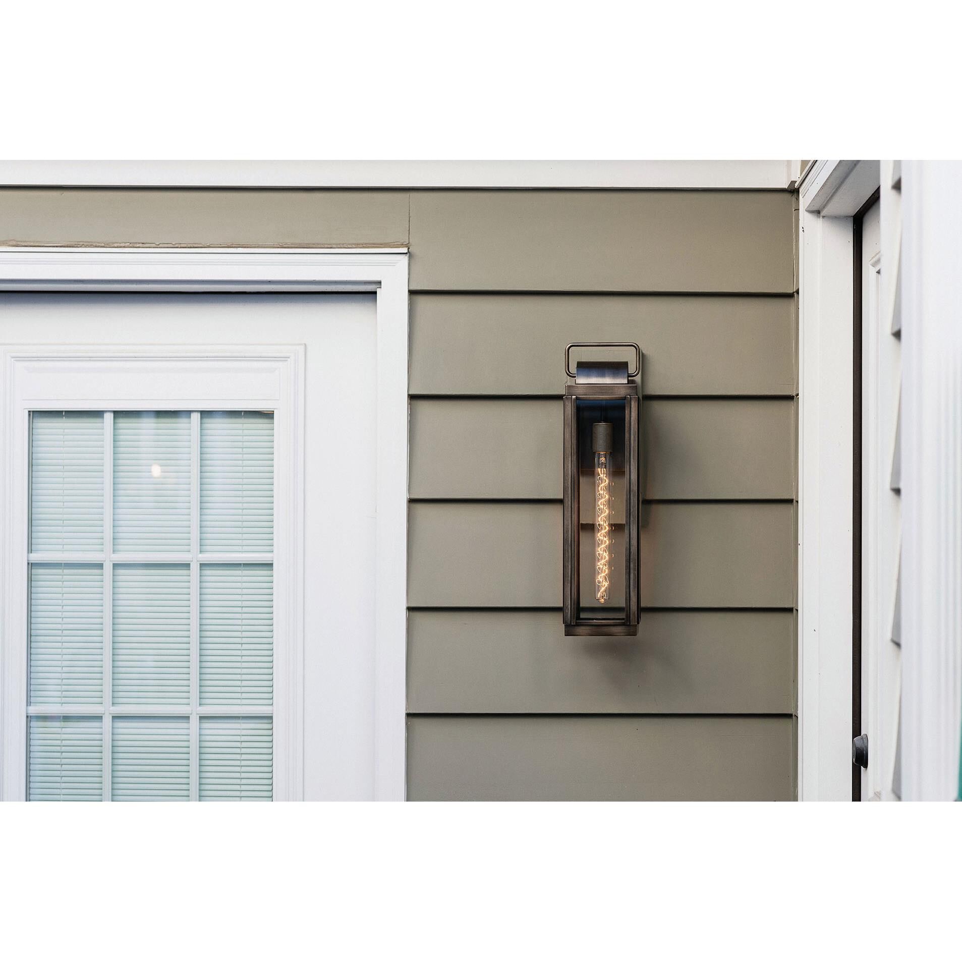 Shown in Burnished Bronze finish and Clear glass