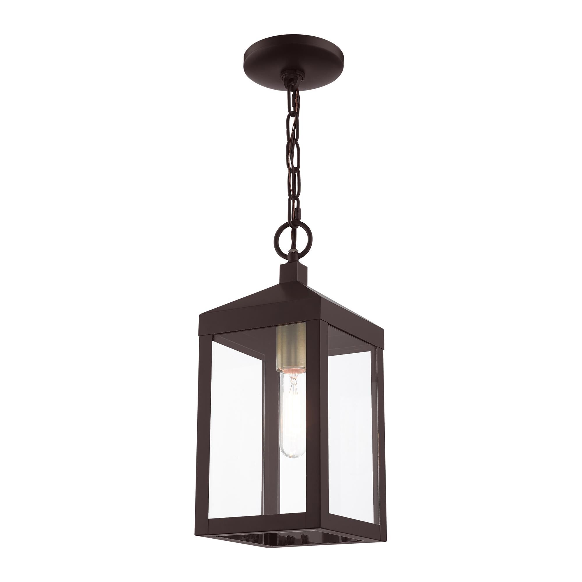 Livex Lighting Nyack 14 Inch Tall Outdoor Hanging Lantern