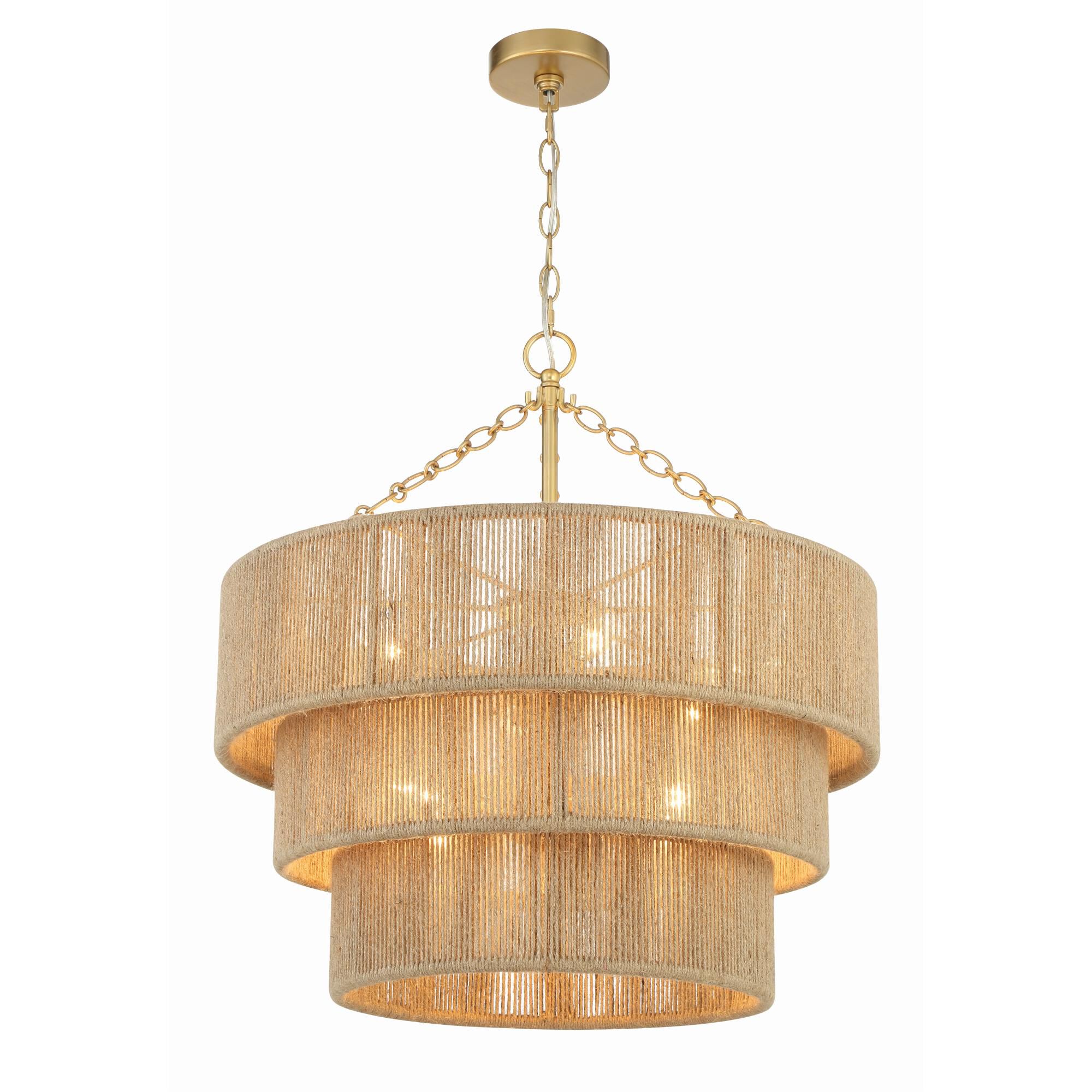 Shyla 24 Inch 10 Light Chandelier by Crystorama
