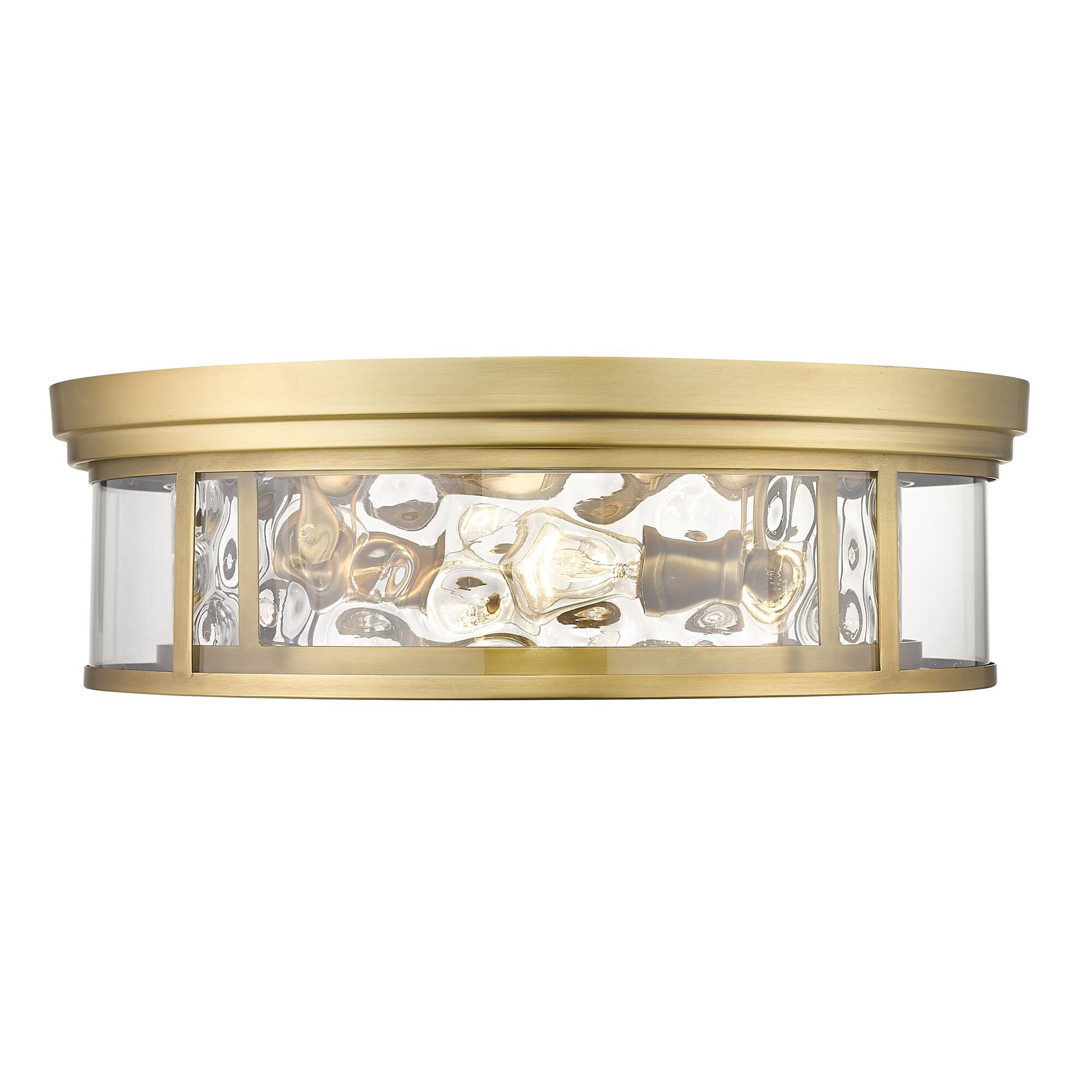 Shown in Rubbed Brass finish and Glass shade